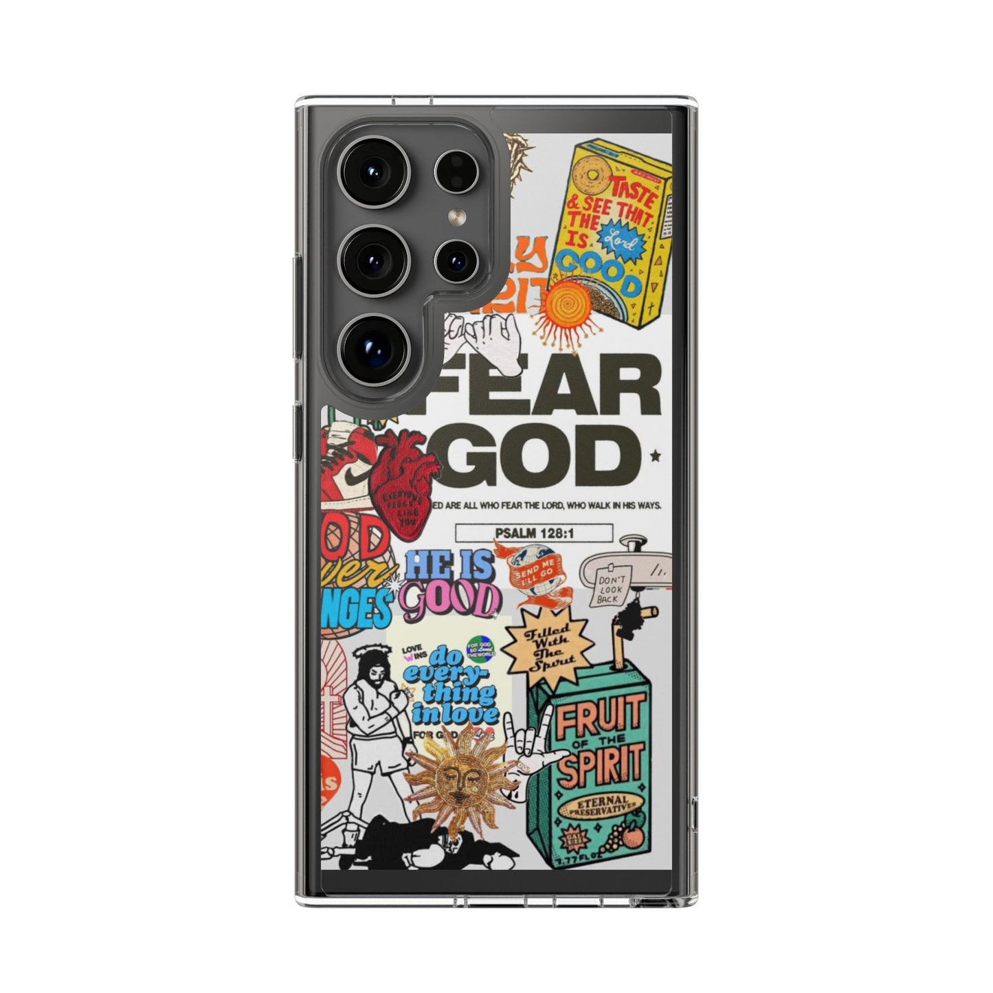 Faith-Inspired Clear Phone Case
