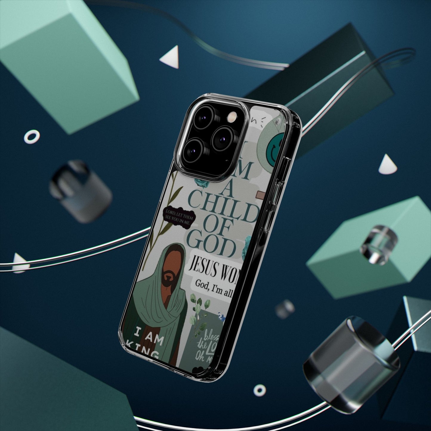 Faith-Inspired Clear Phone Case