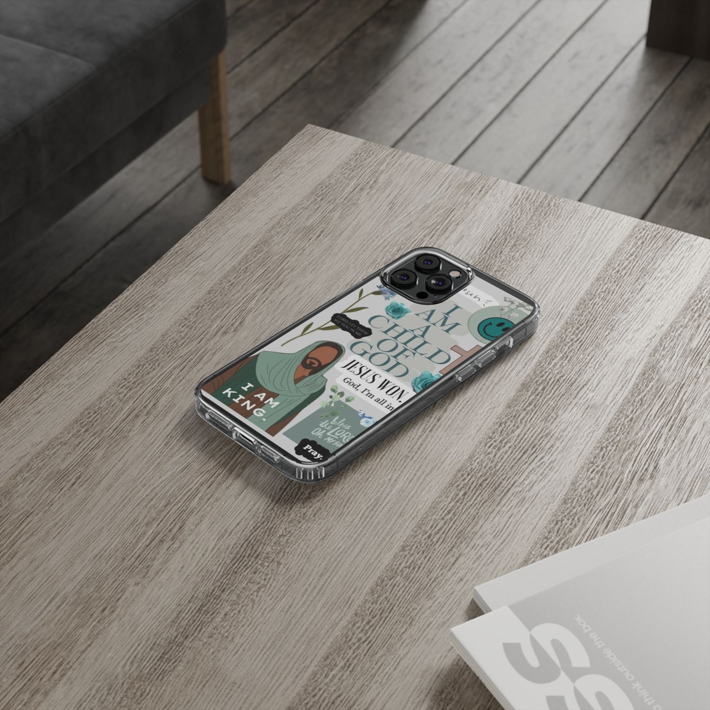 Faith-Inspired Clear Phone Case