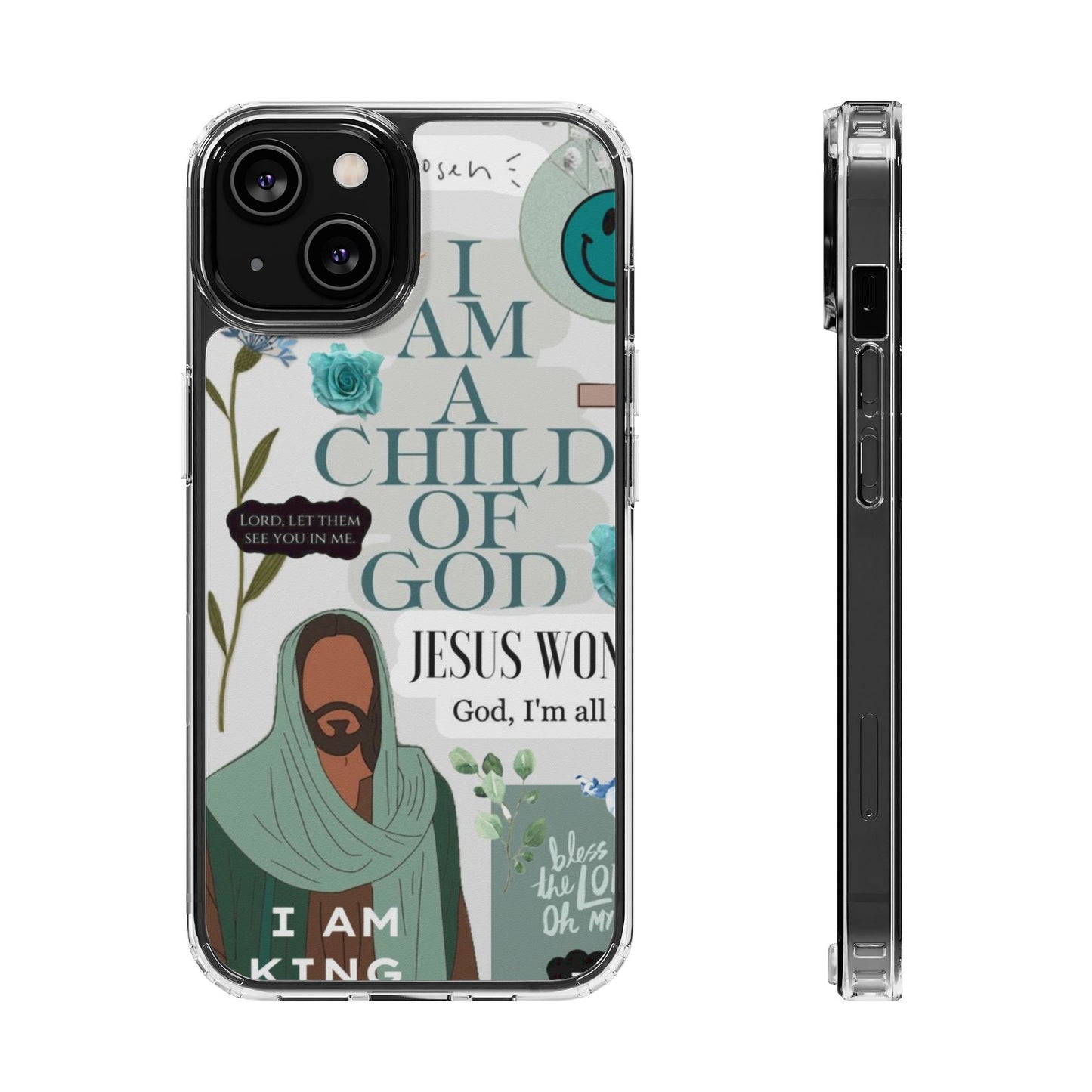 Faith-Inspired Clear Phone Case