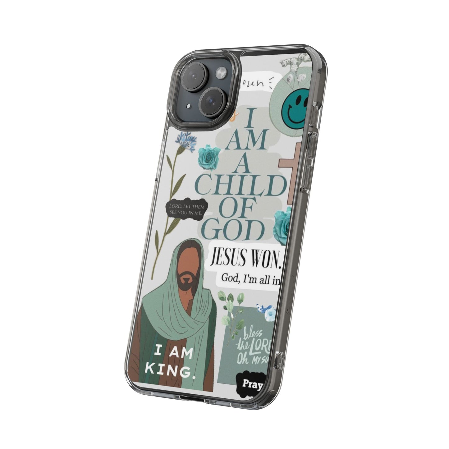 Faith-Inspired Clear Phone Case