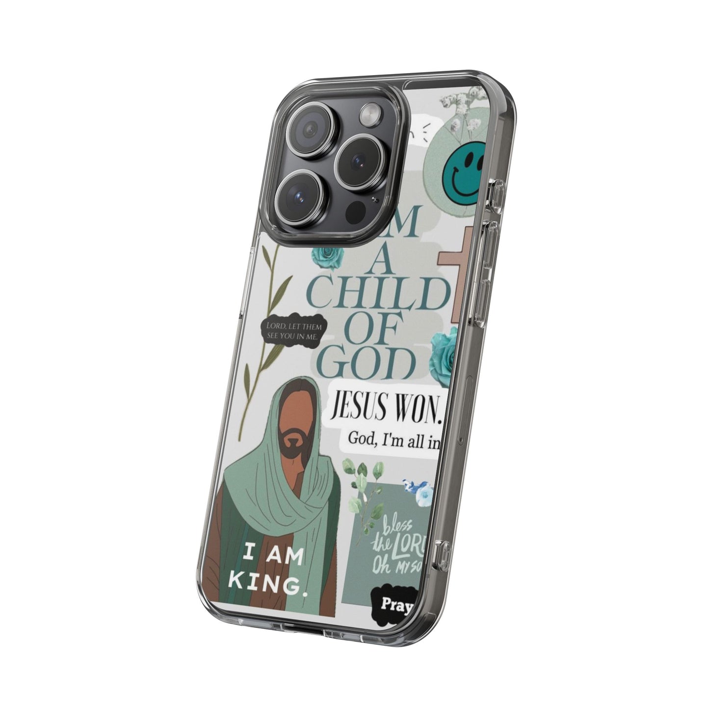 Faith-Inspired Clear Phone Case