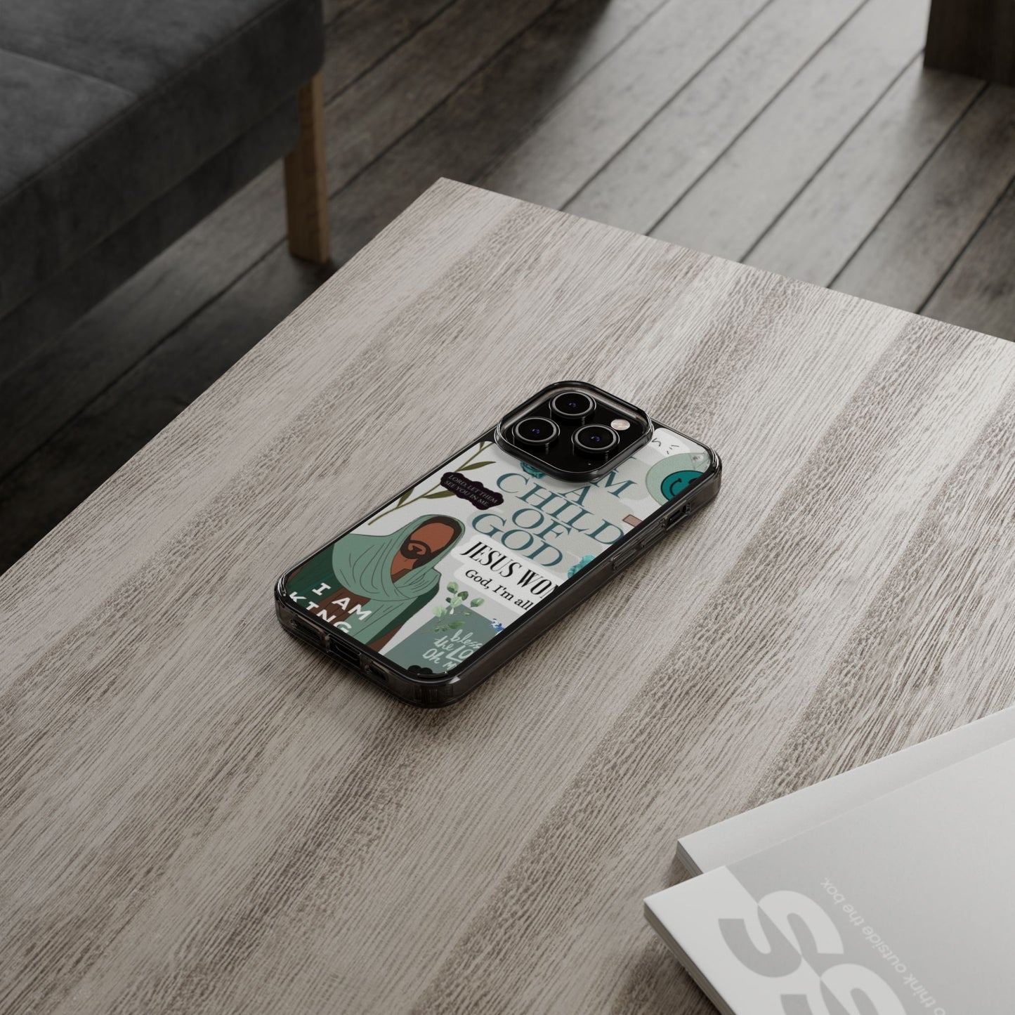 Faith-Inspired Clear Phone Case