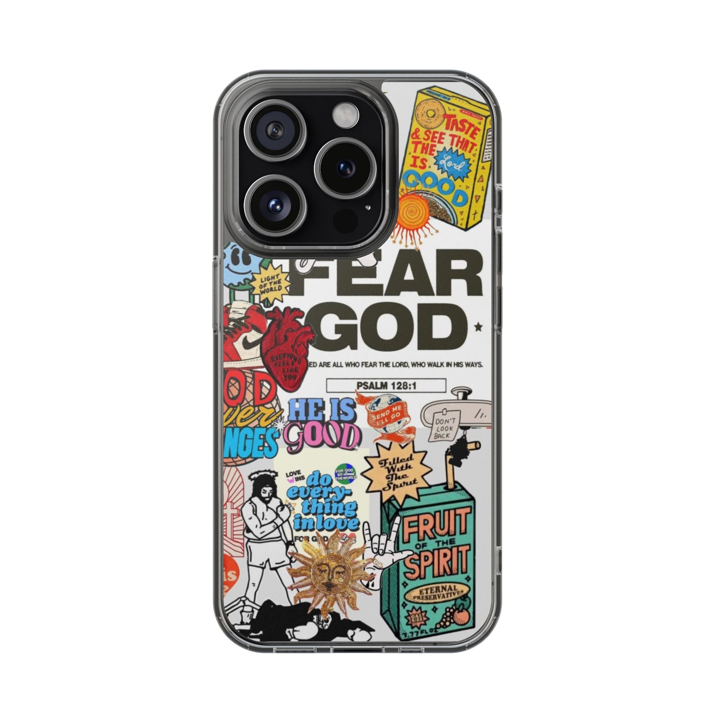 Faith-Inspired Clear Phone Case