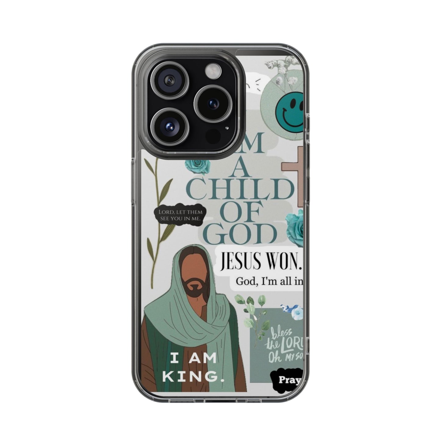 Faith-Inspired Clear Phone Case