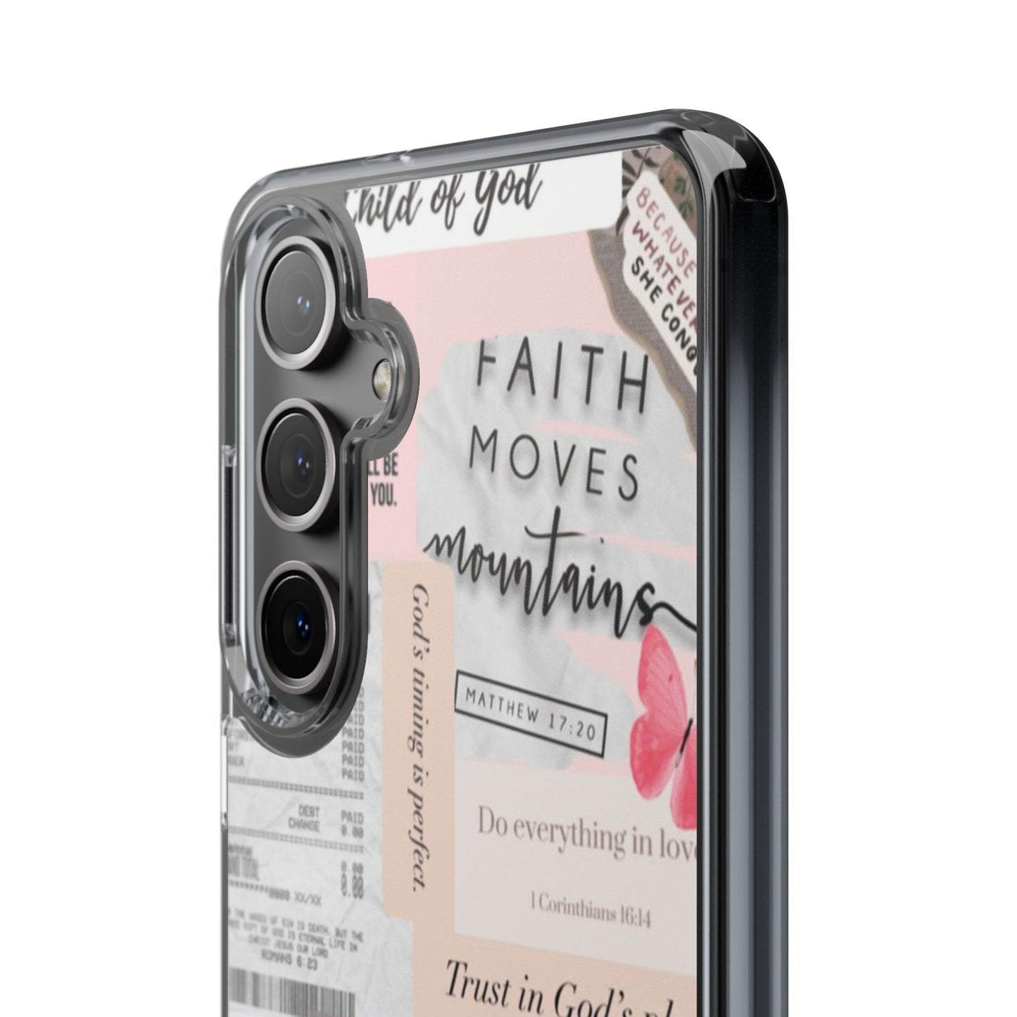 Faith-Inspired Clear Phone Case