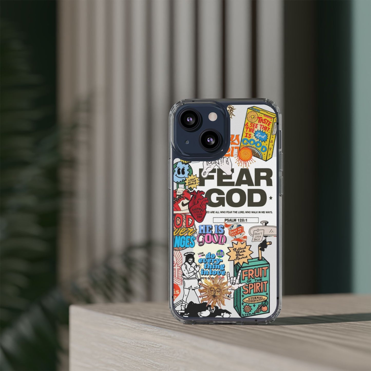 Faith-Inspired Clear Phone Case
