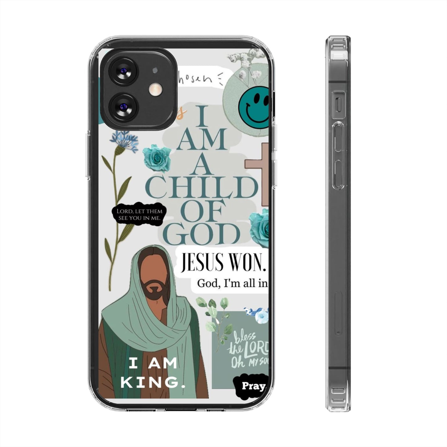 Faith-Inspired Clear Phone Case