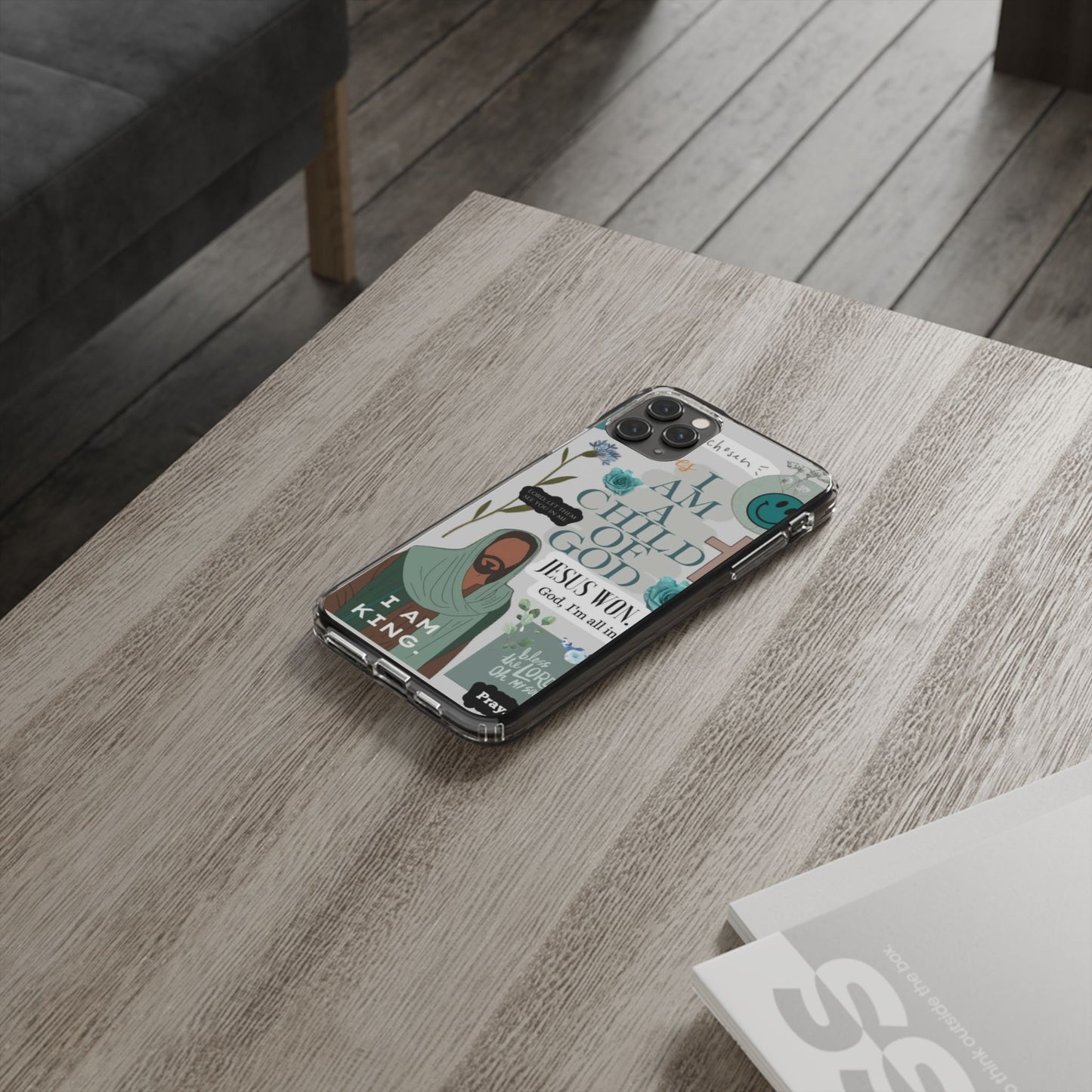 Faith-Inspired Clear Phone Case