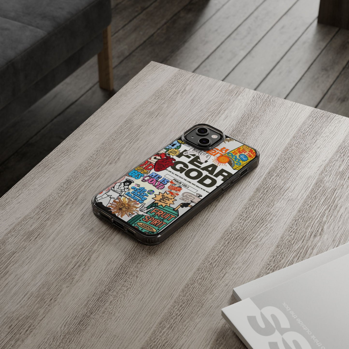Faith-Inspired Clear Phone Case