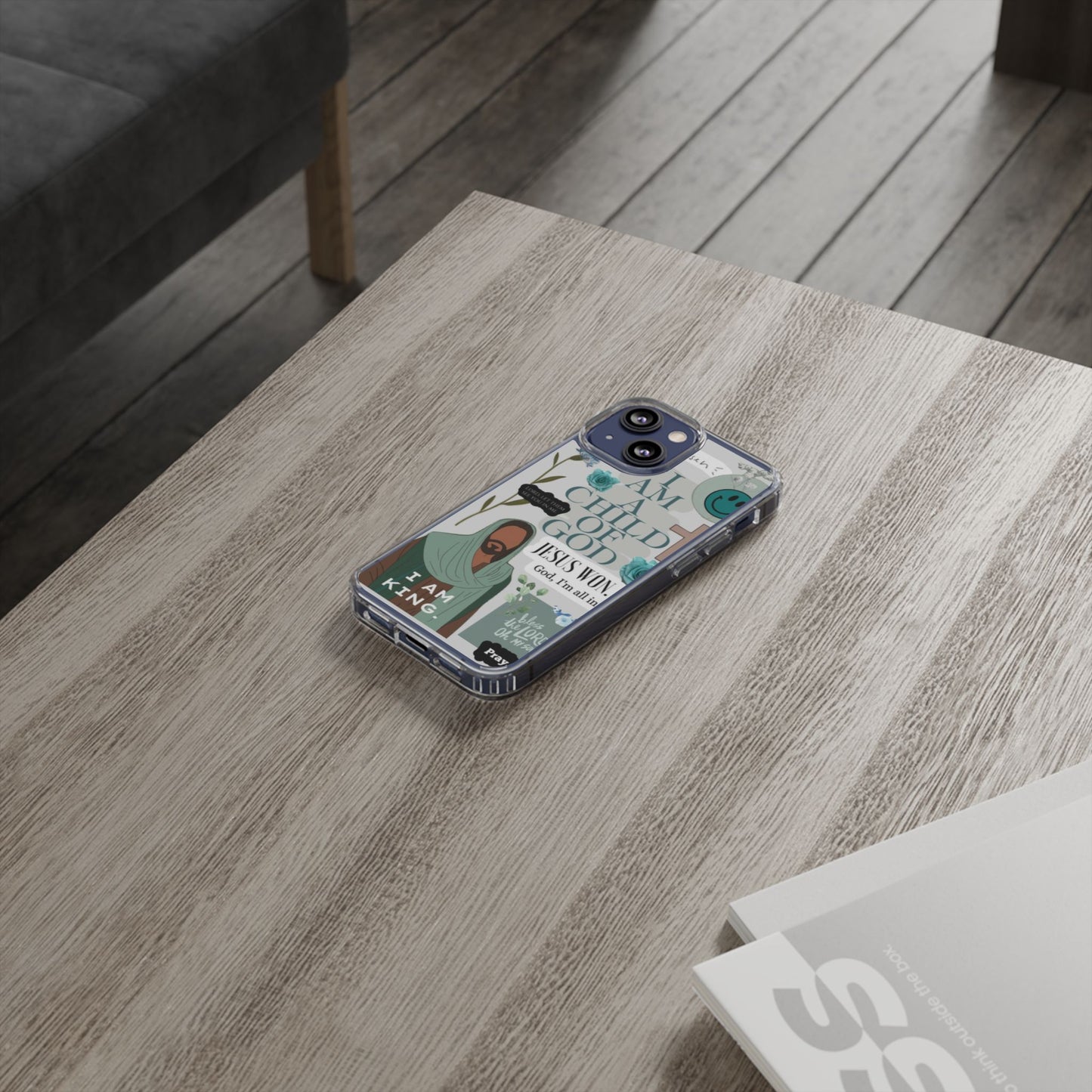 Faith-Inspired Clear Phone Case