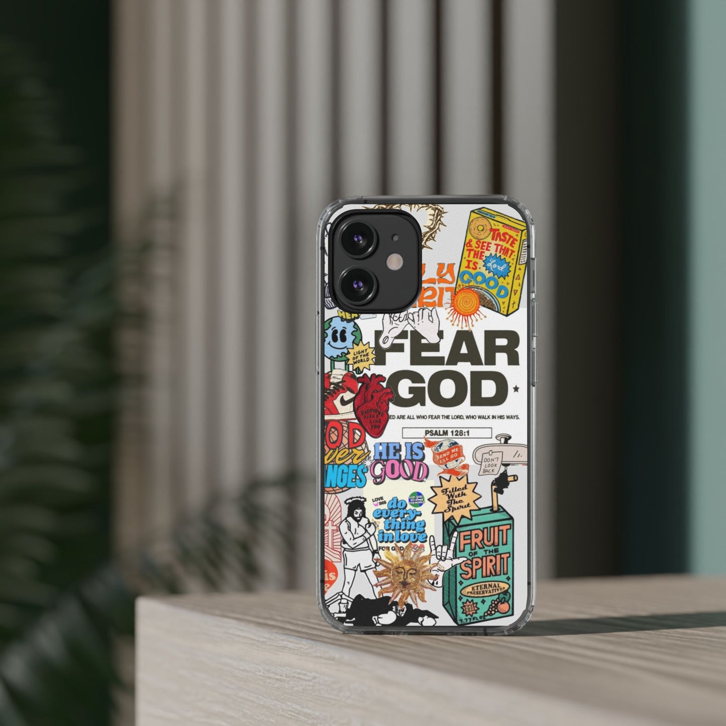 Faith-Inspired Clear Phone Case