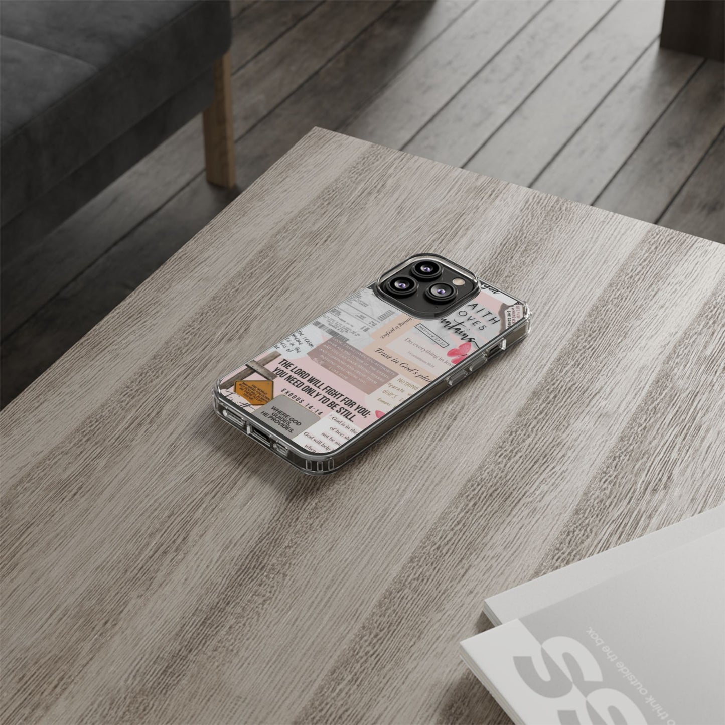 Faith-Inspired Clear Phone Case