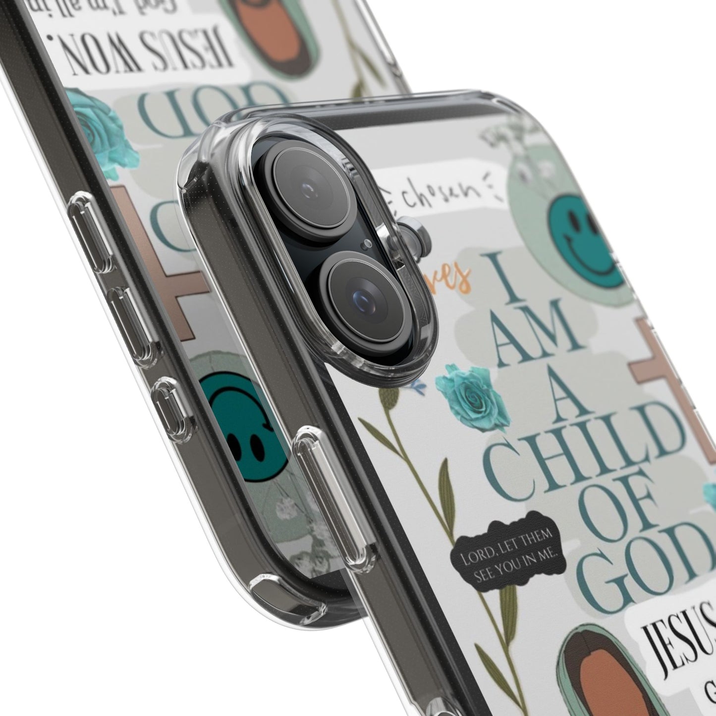 Faith-Inspired Clear Phone Case