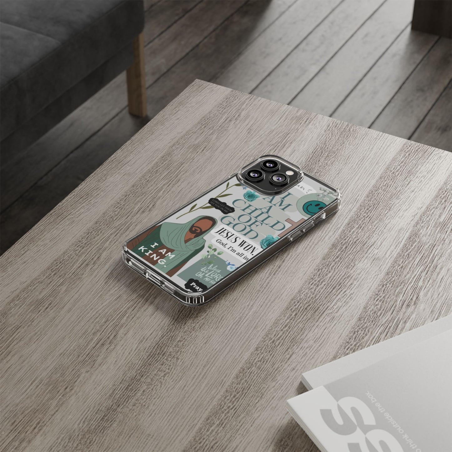 Faith-Inspired Clear Phone Case