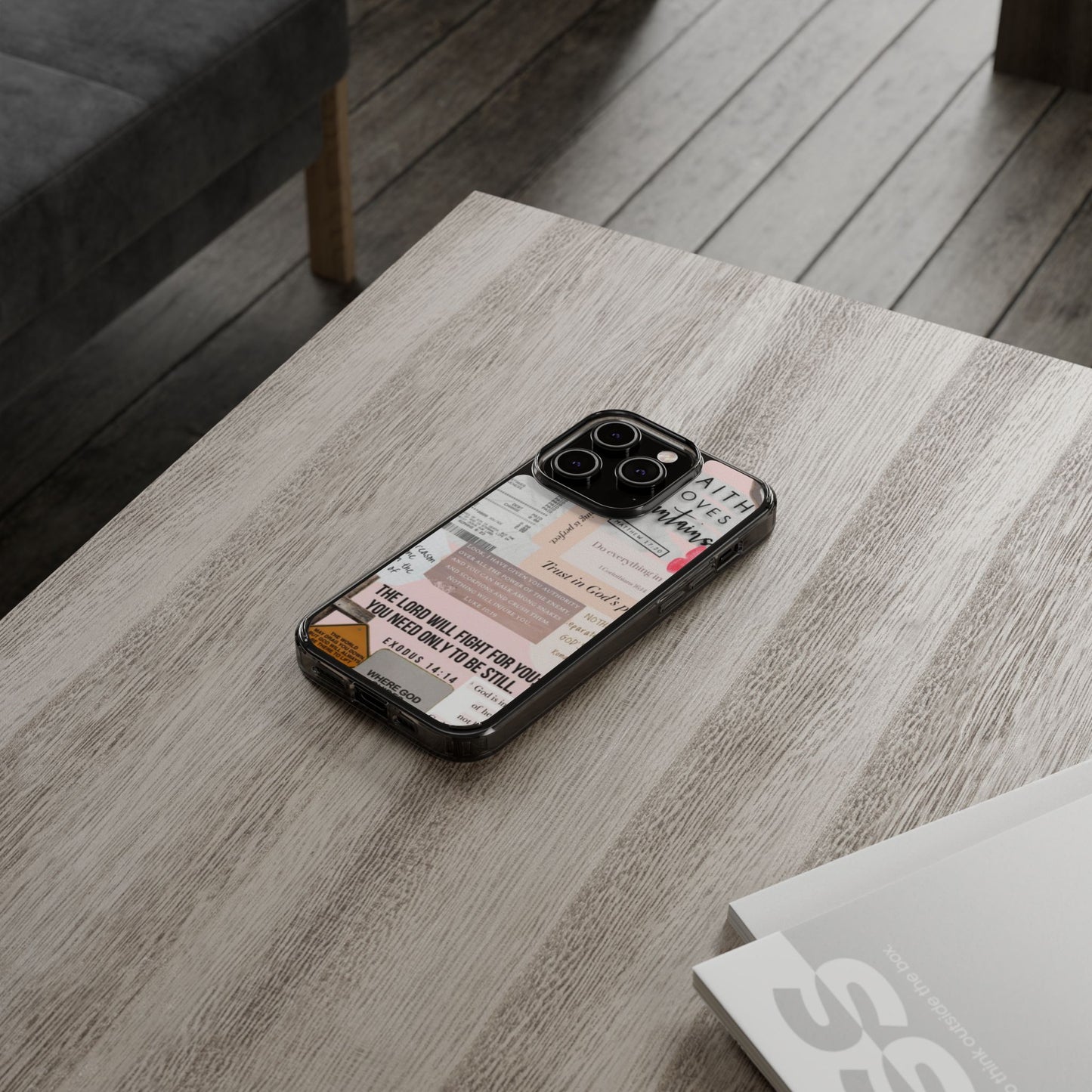 Faith-Inspired Clear Phone Case
