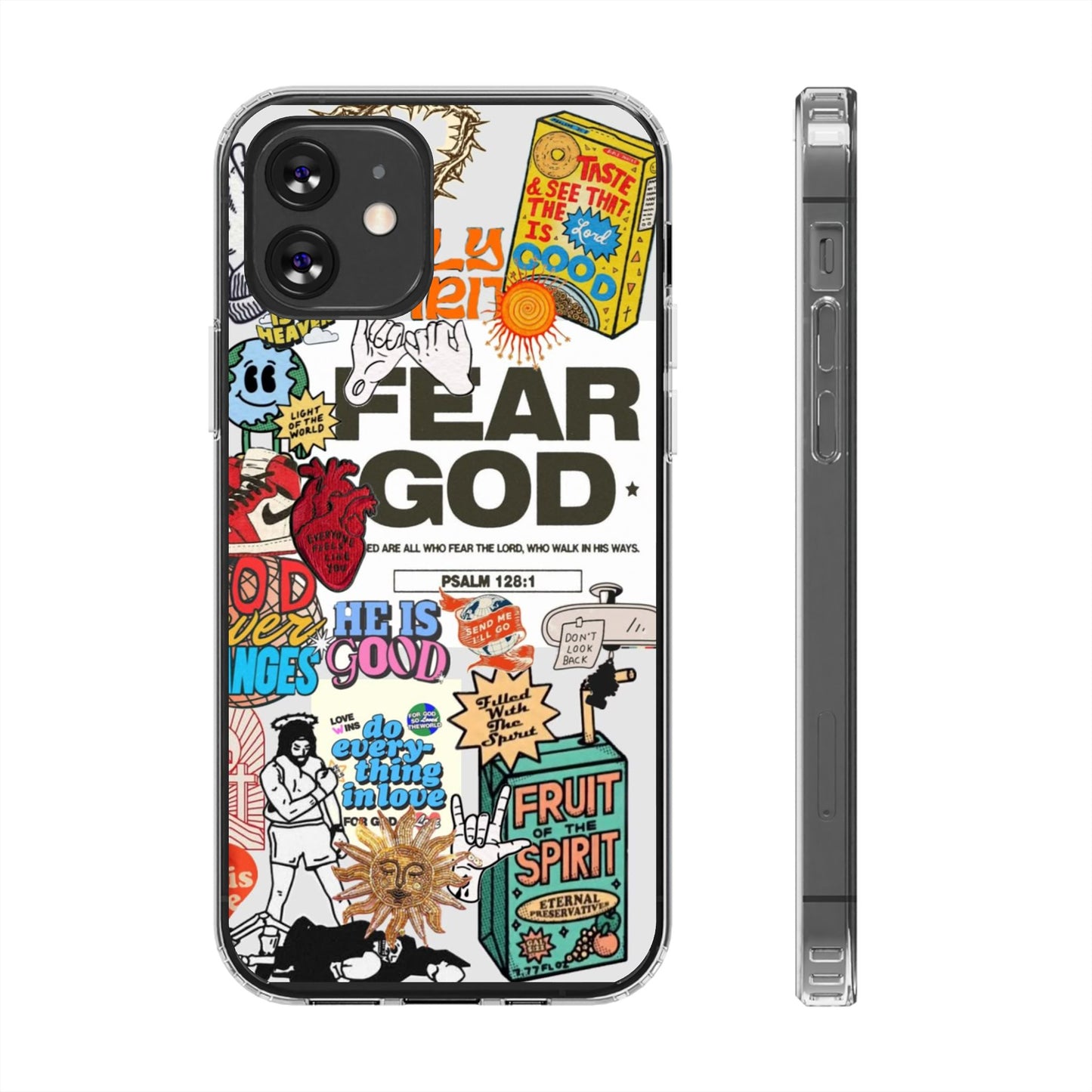 Faith-Inspired Clear Phone Case