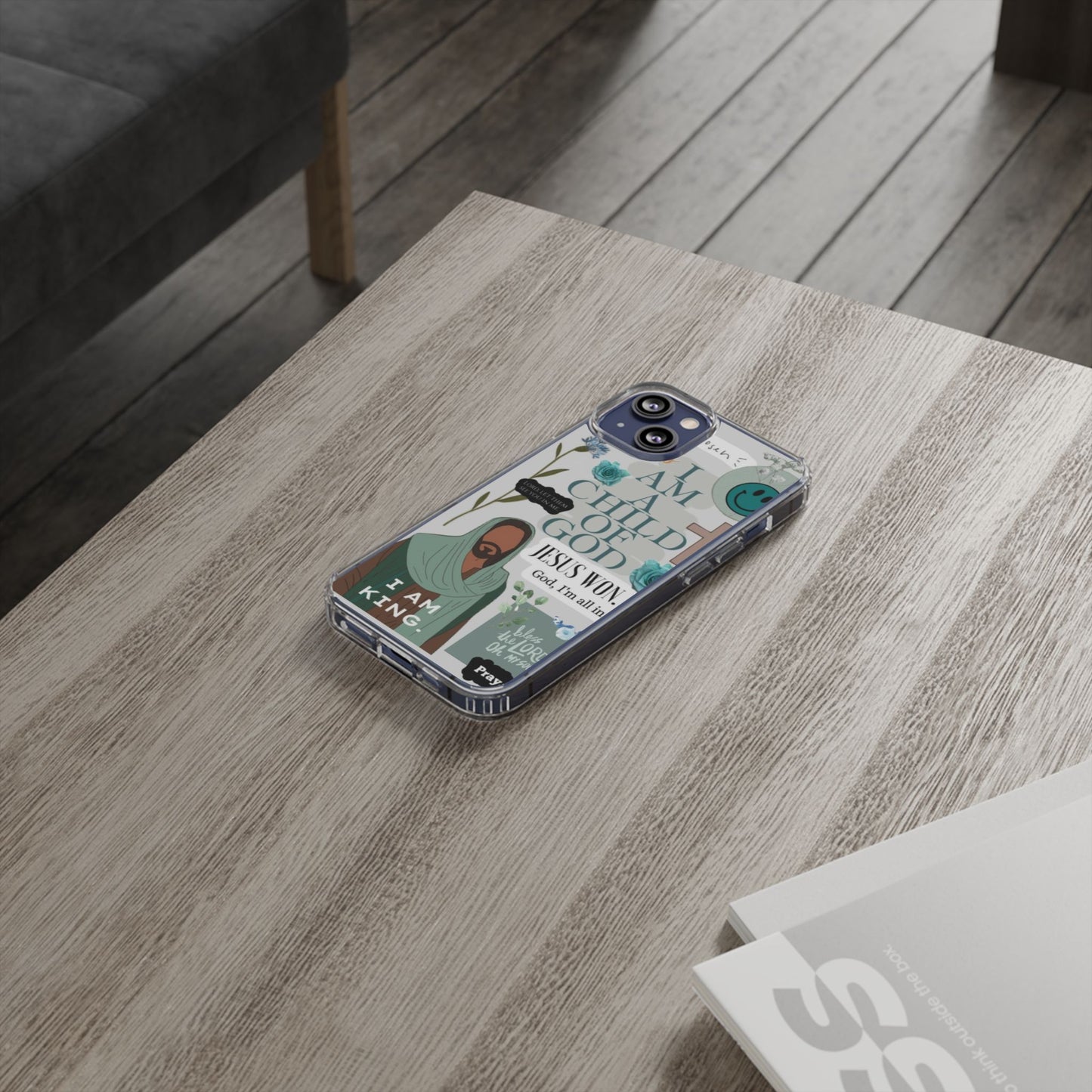 Faith-Inspired Clear Phone Case