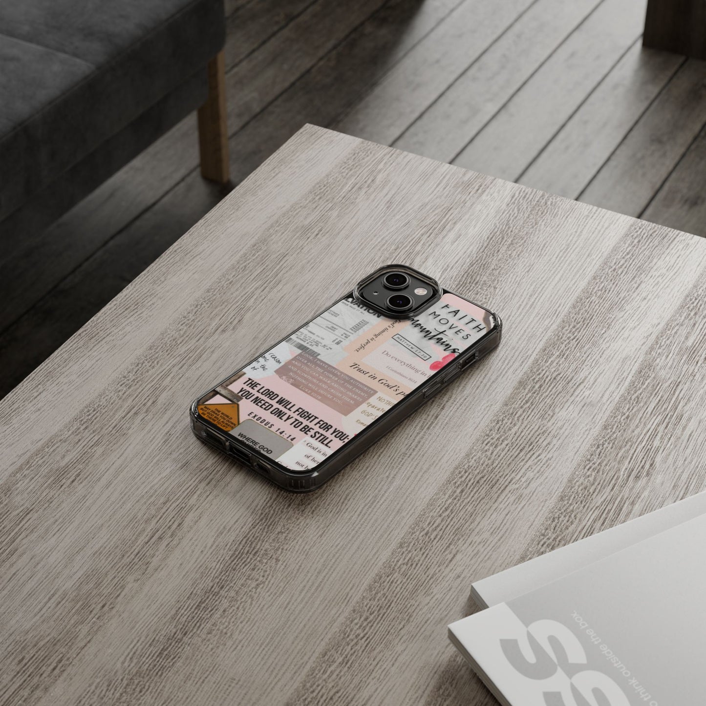 Faith-Inspired Clear Phone Case