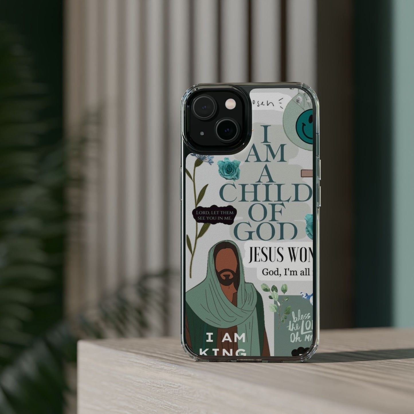 Faith-Inspired Clear Phone Case