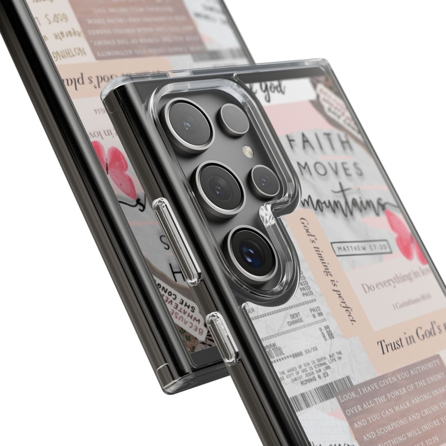 Faith-Inspired Clear Phone Case