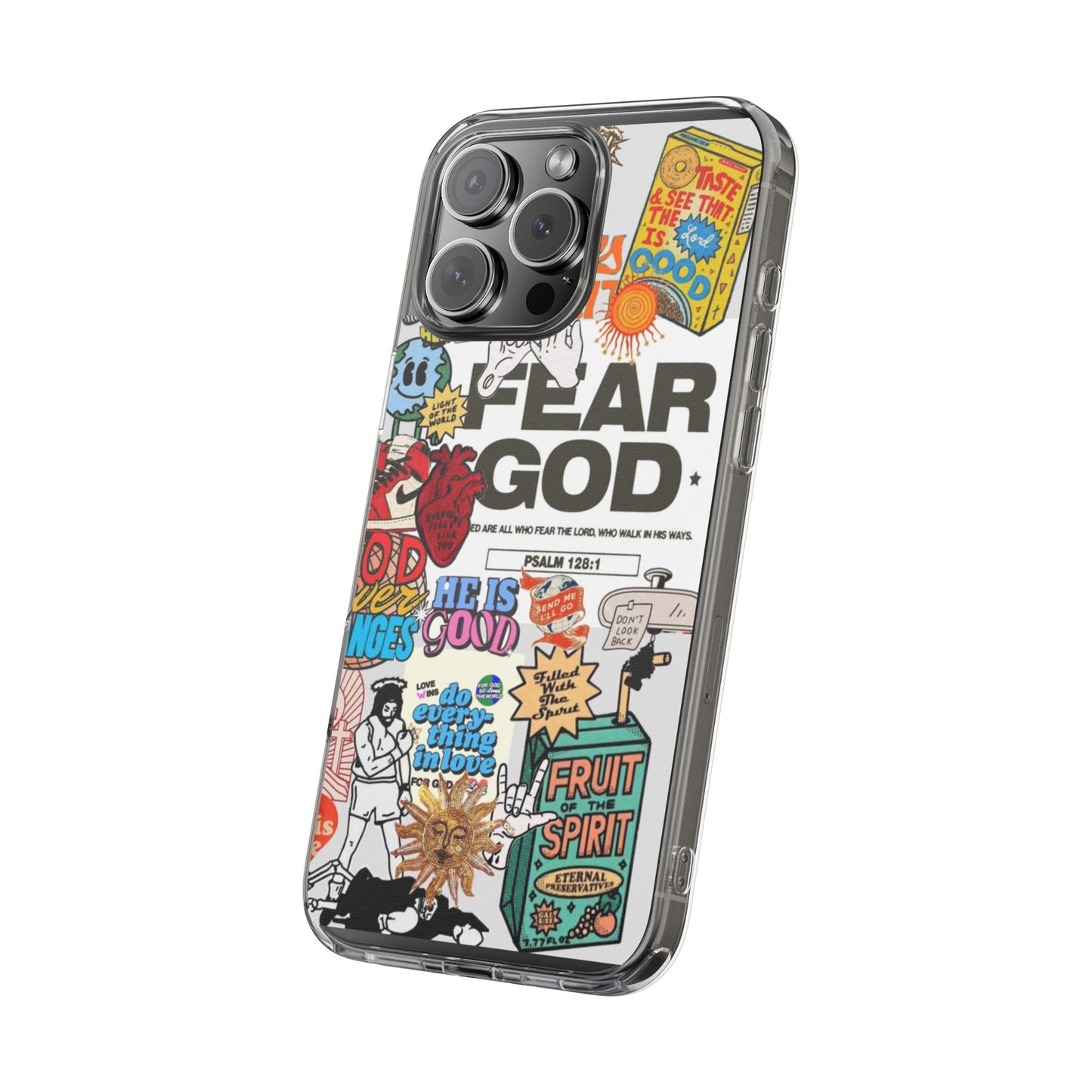 Faith-Inspired Clear Phone Case