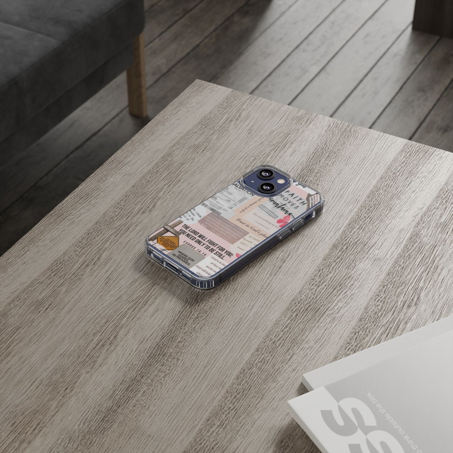 Faith-Inspired Clear Phone Case
