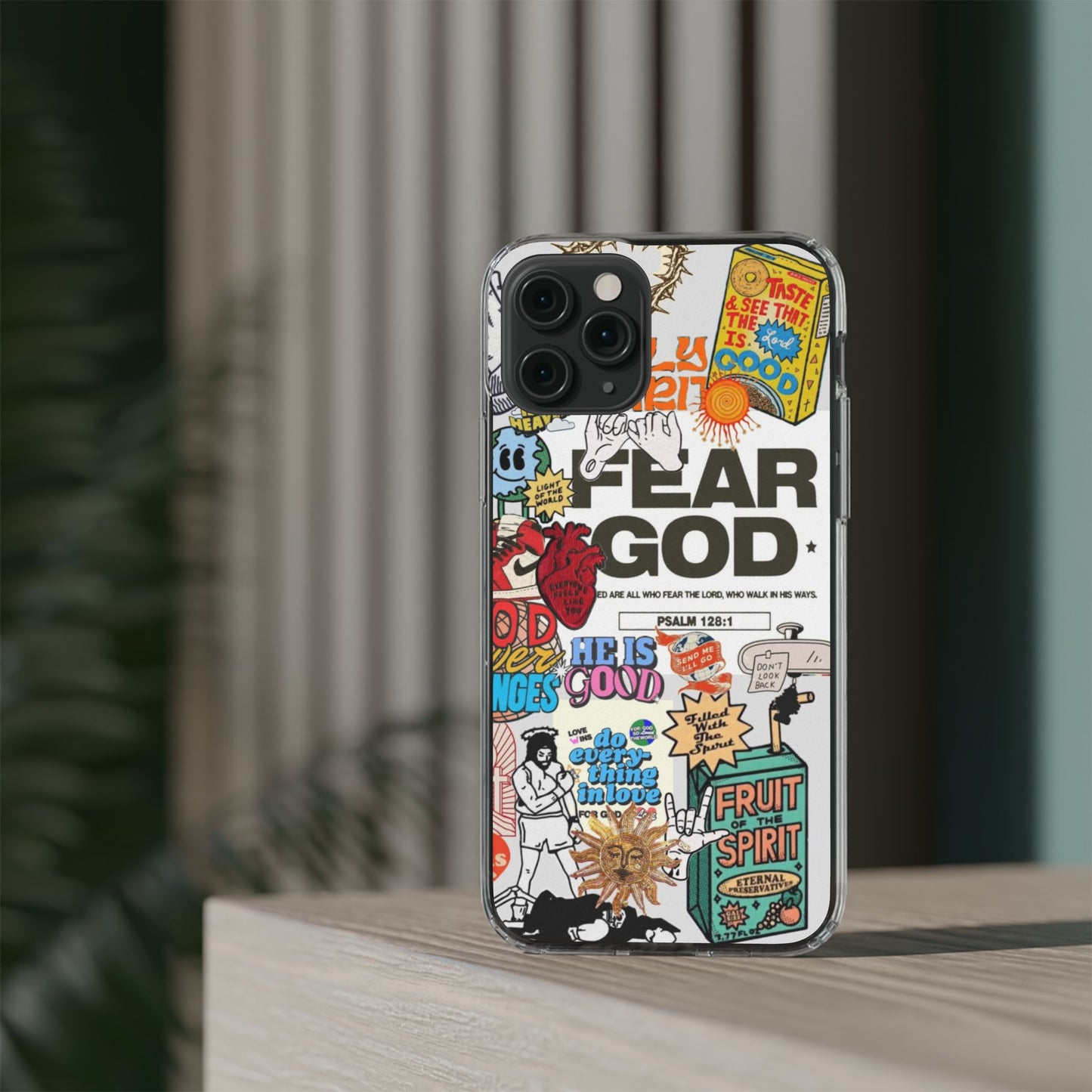 Faith-Inspired Clear Phone Case