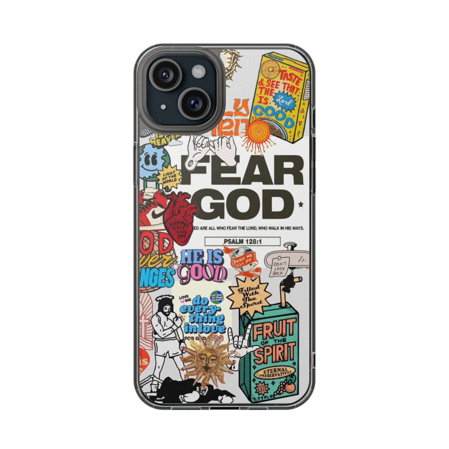 Faith-Inspired Clear Phone Case