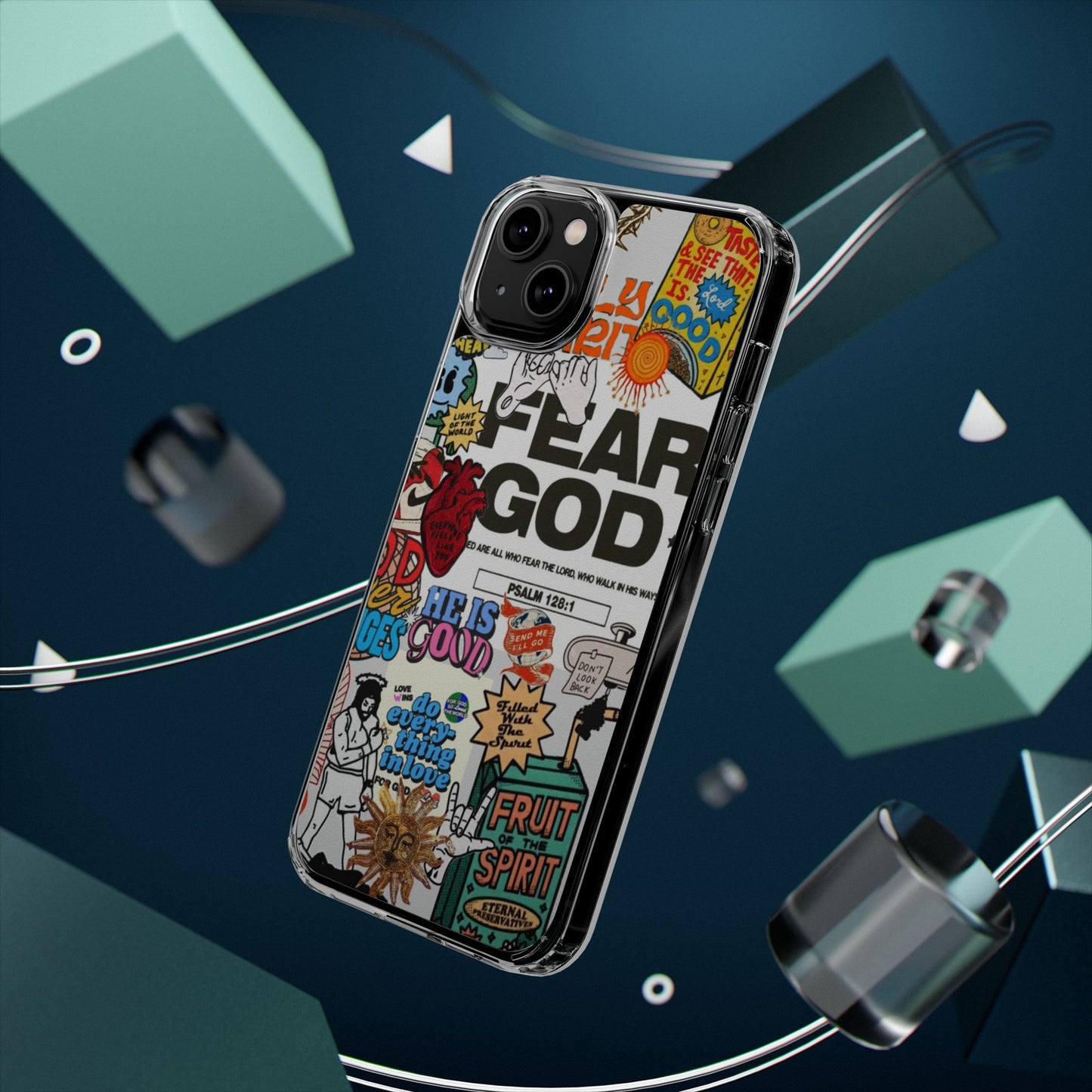 Faith-Inspired Clear Phone Case