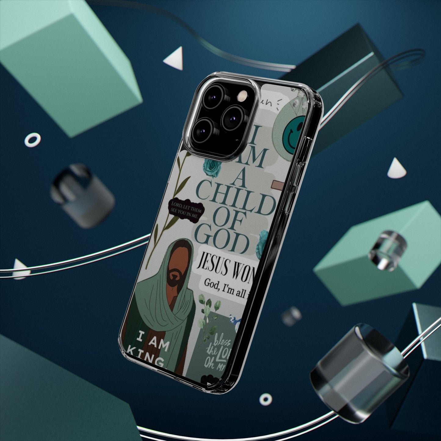 Faith-Inspired Clear Phone Case
