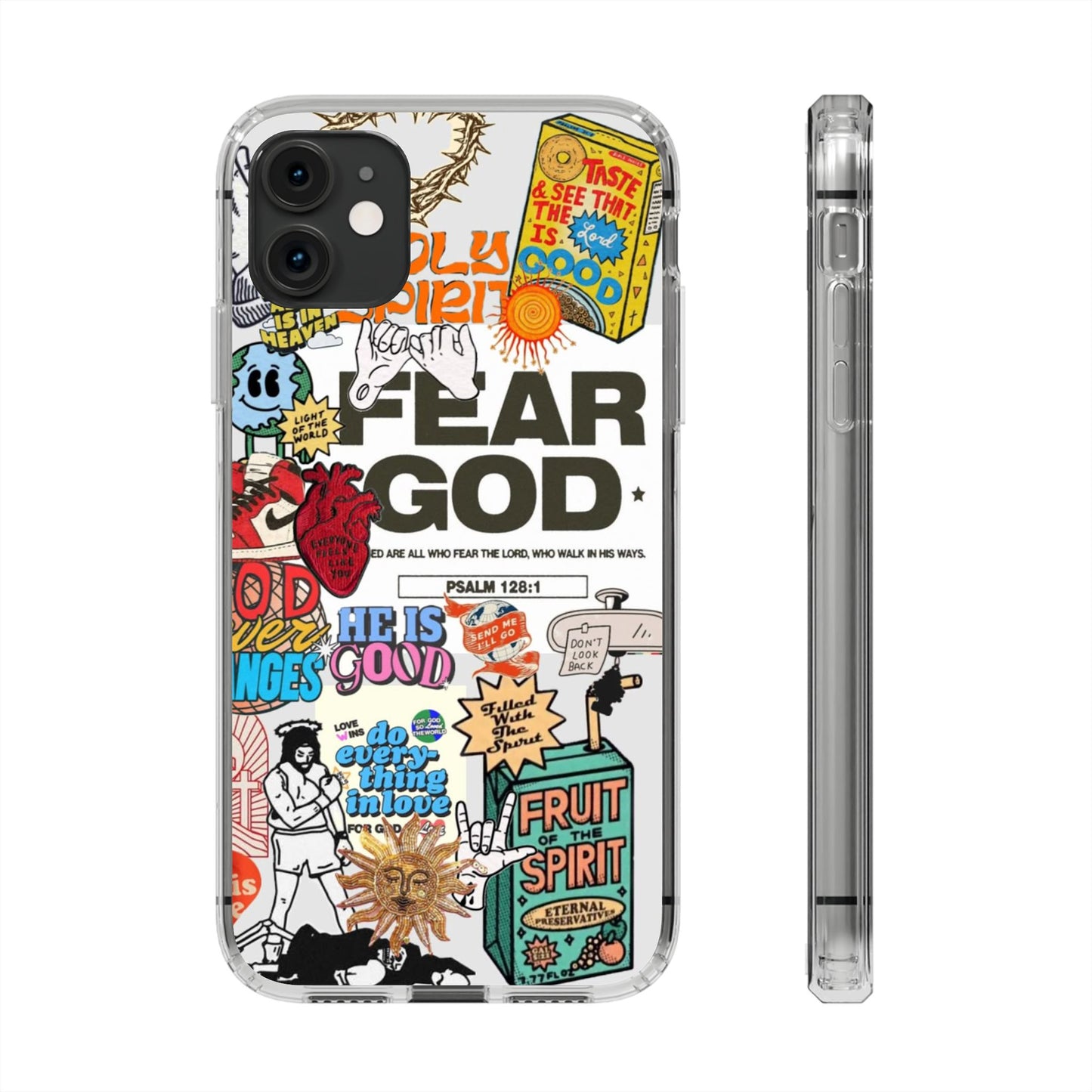 Faith-Inspired Clear Phone Case