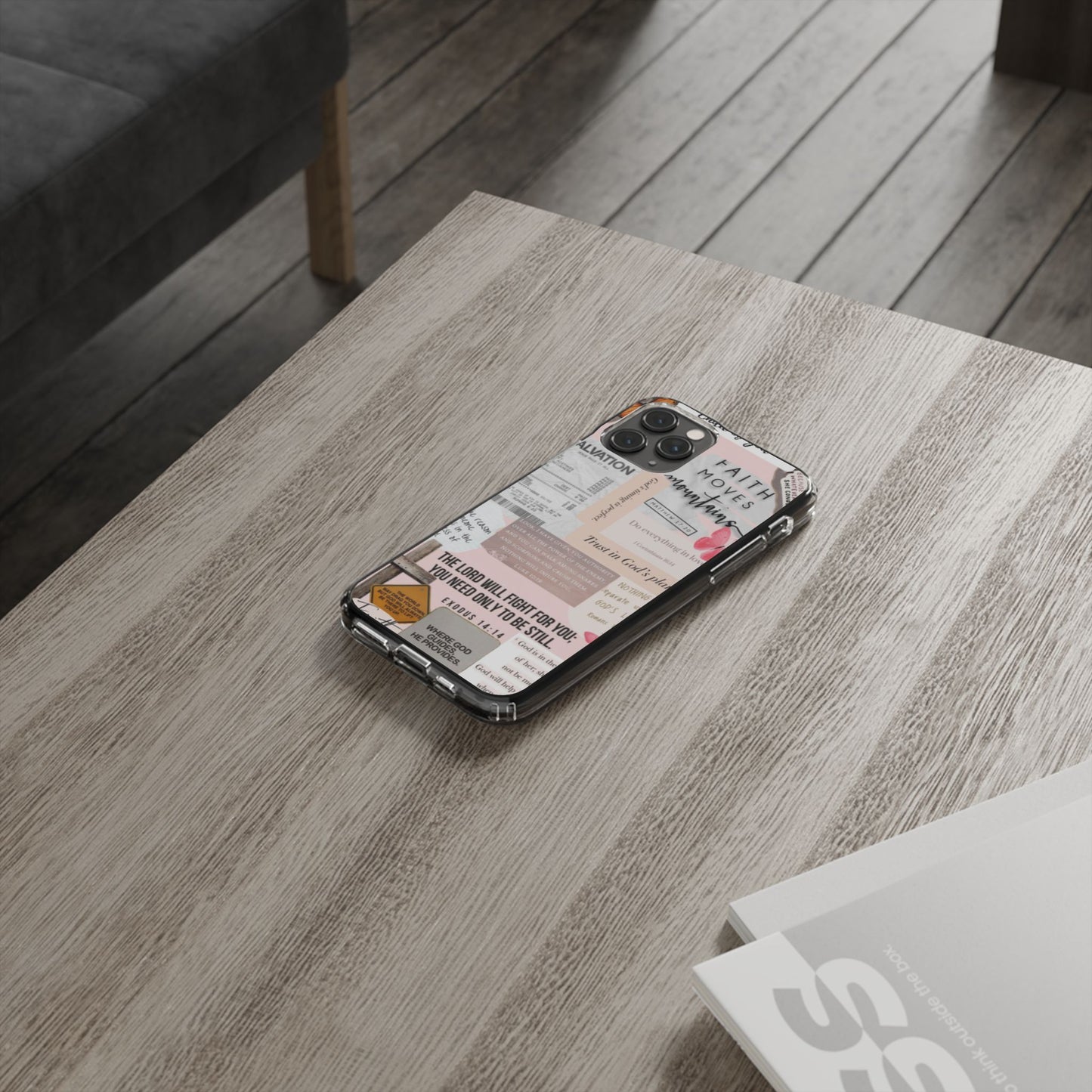 Faith-Inspired Clear Phone Case