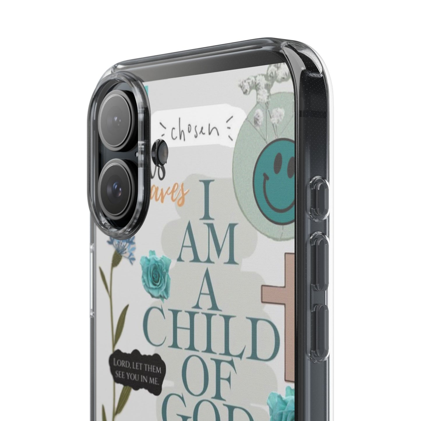 Faith-Inspired Clear Phone Case