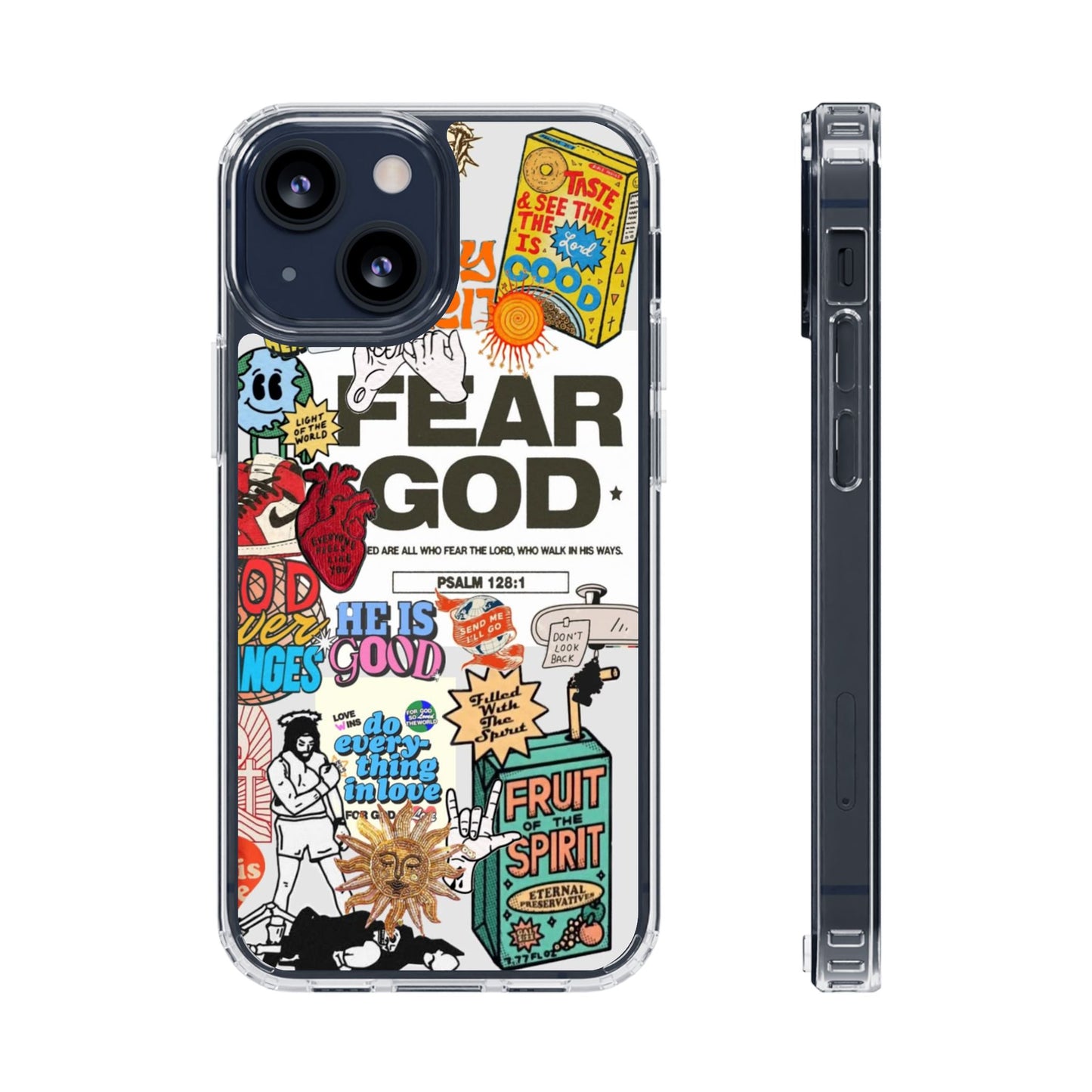 Faith-Inspired Clear Phone Case