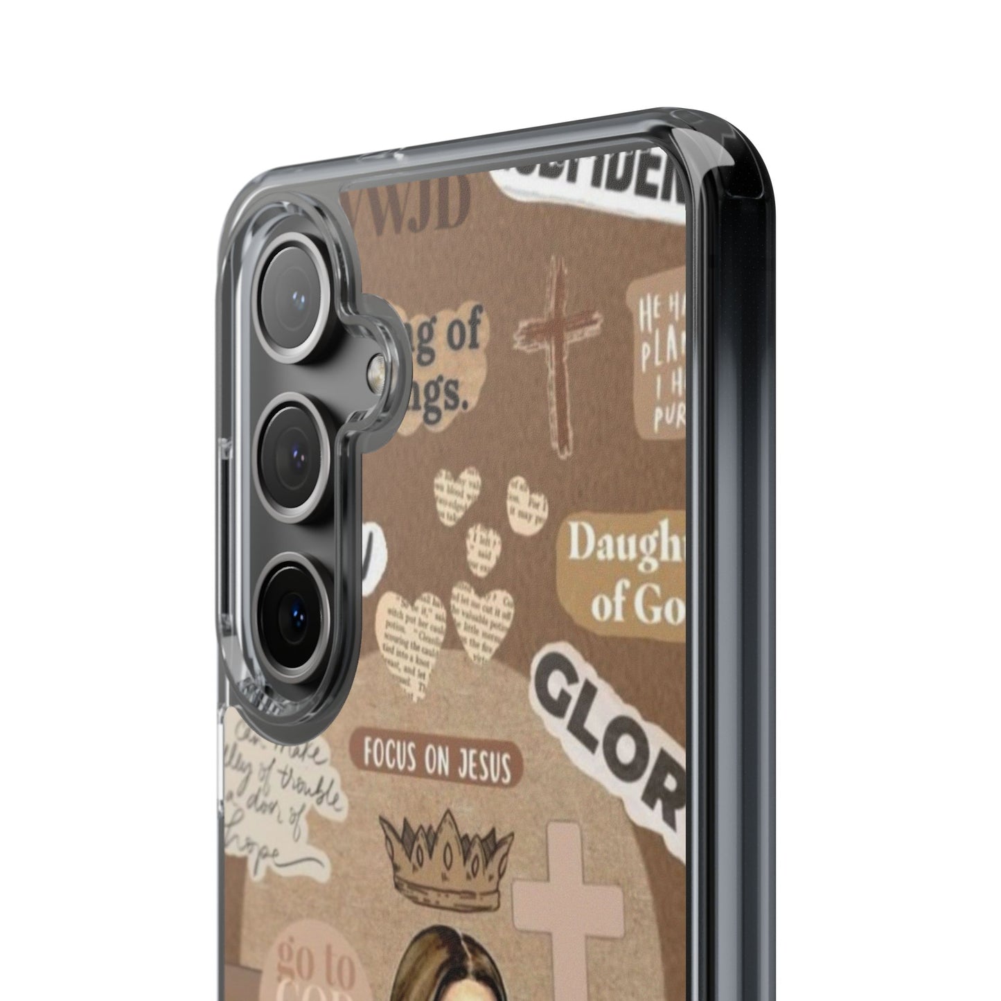 Faith-Inspired Clear Phone Case,