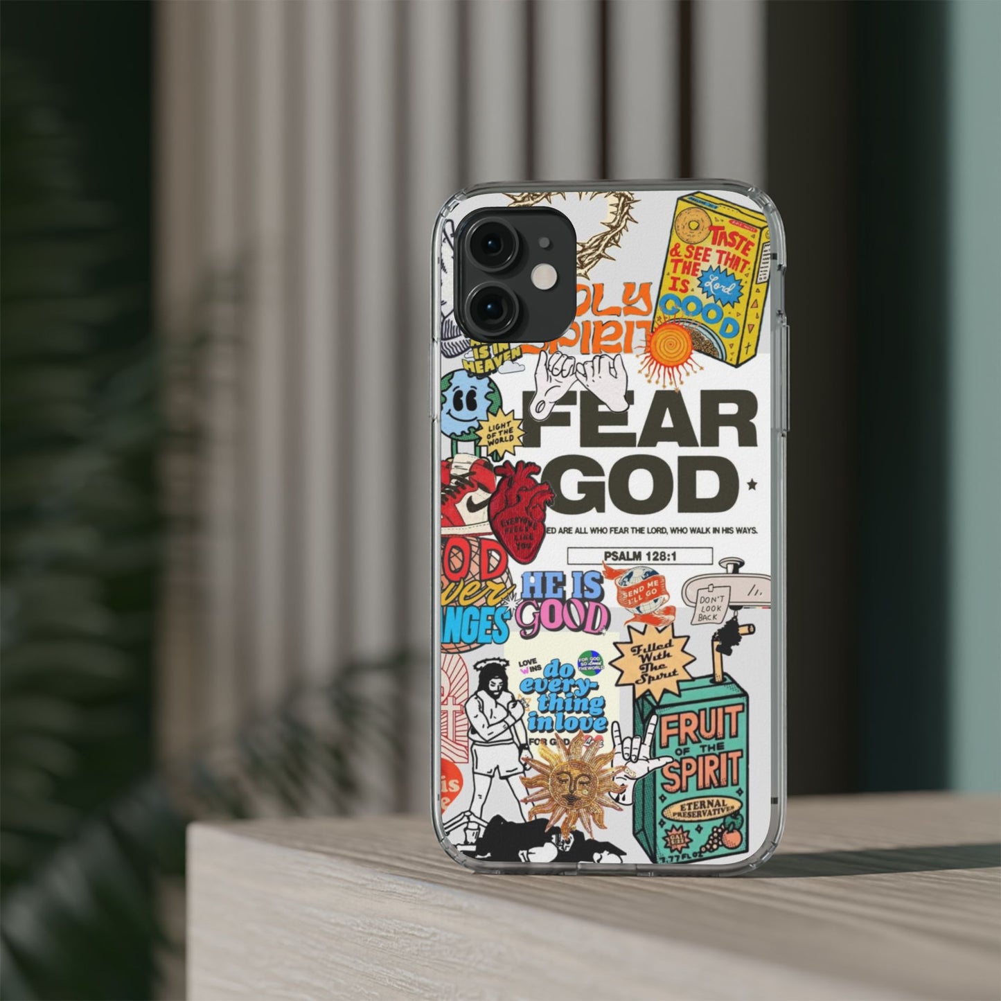 Faith-Inspired Clear Phone Case