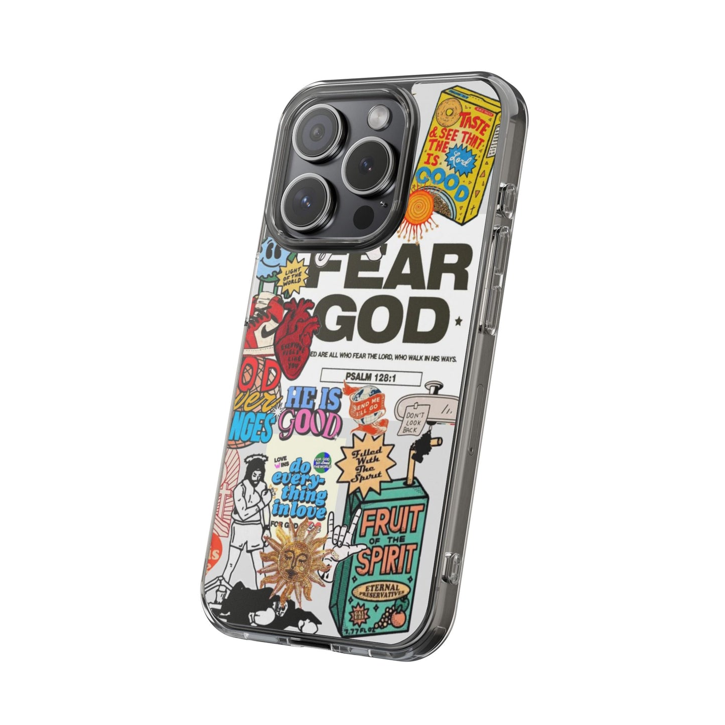 Faith-Inspired Clear Phone Case