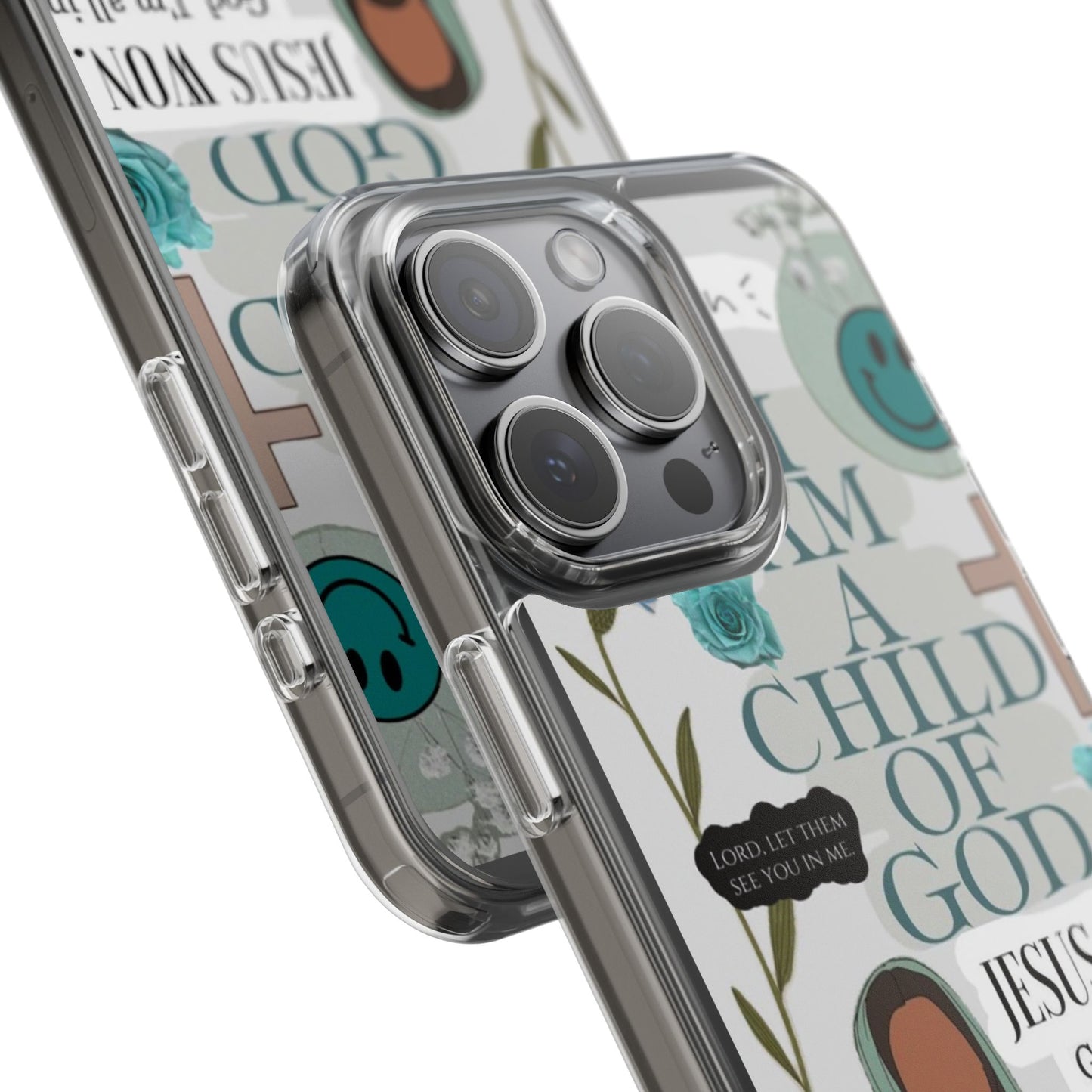 Faith-Inspired Clear Phone Case