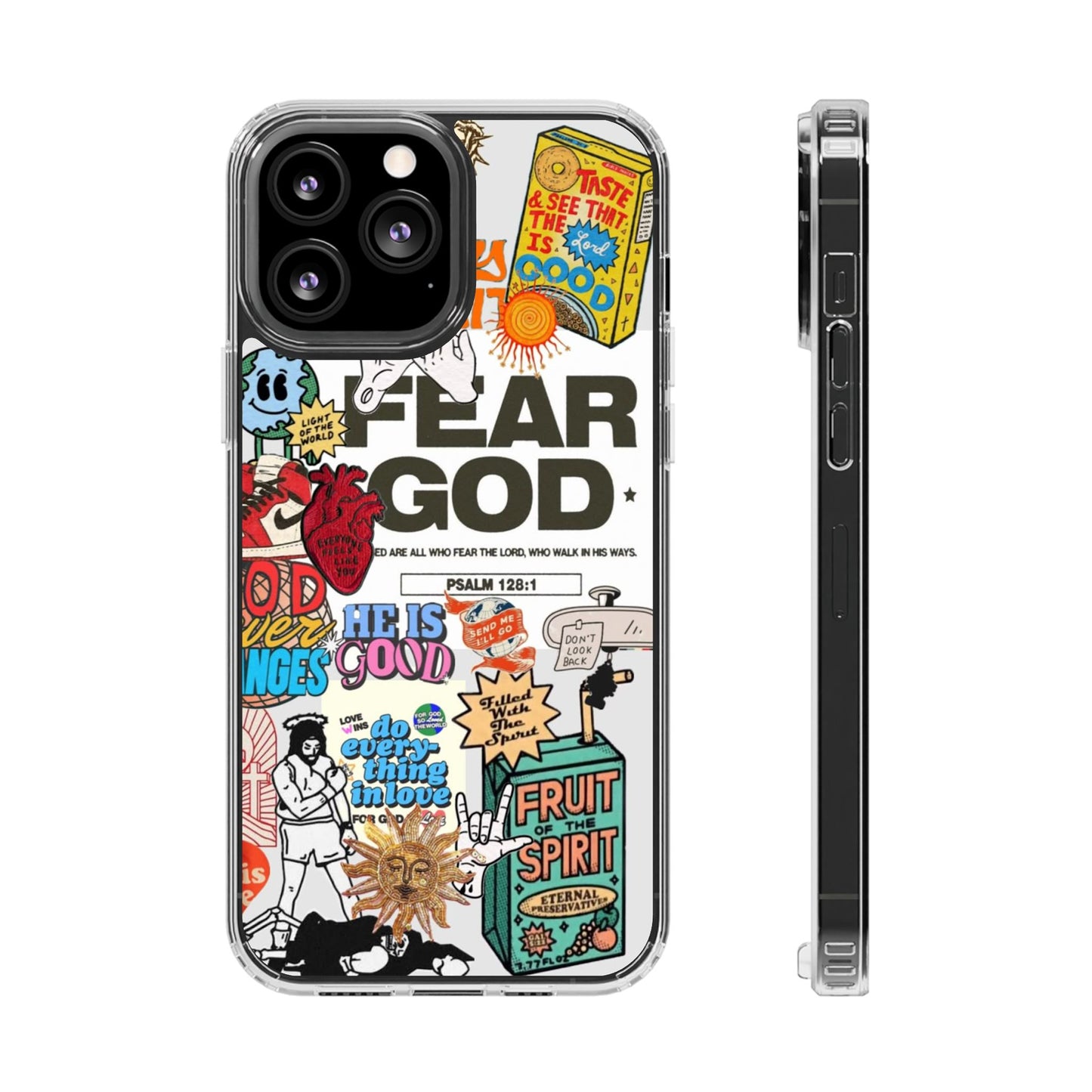 Faith-Inspired Clear Phone Case