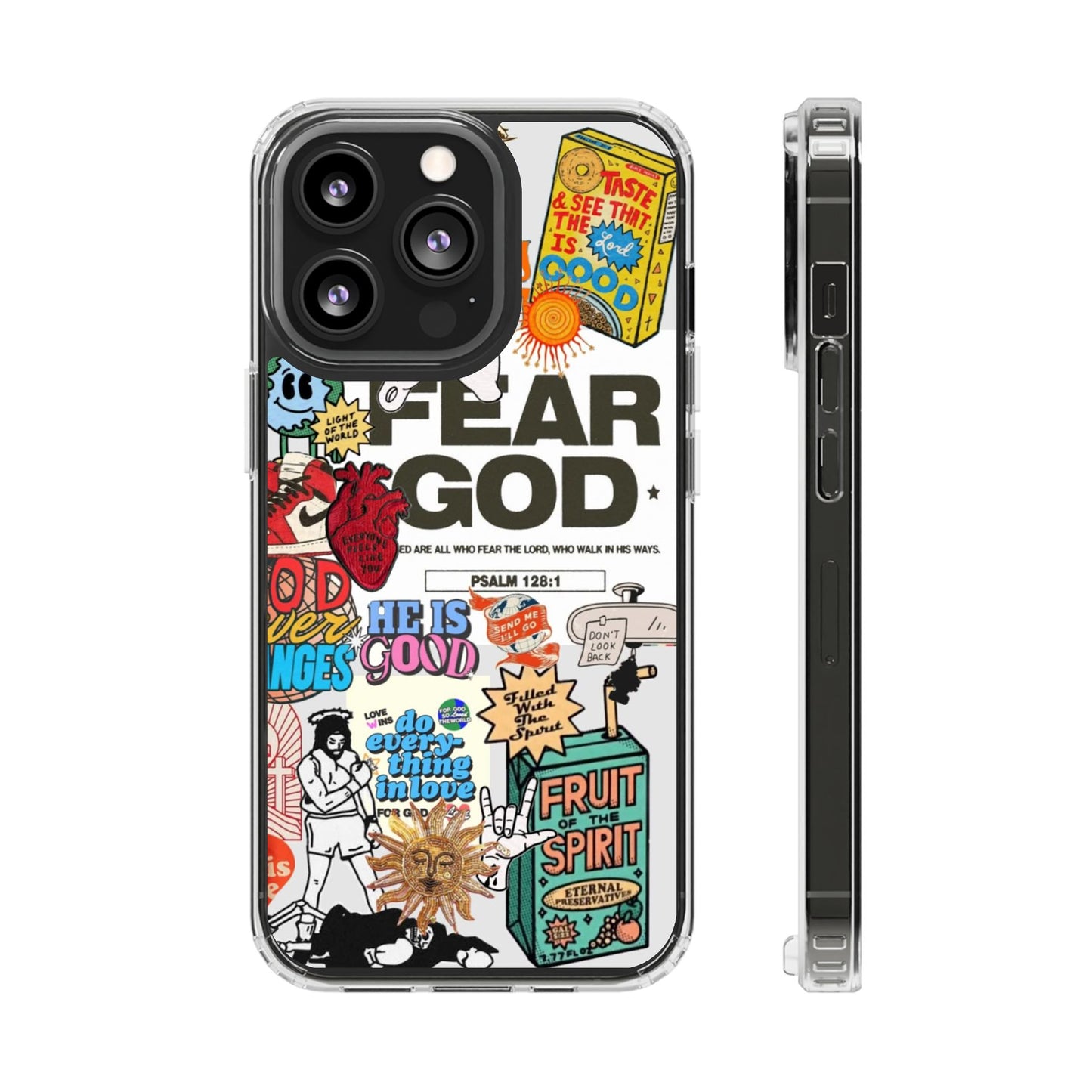 Faith-Inspired Clear Phone Case