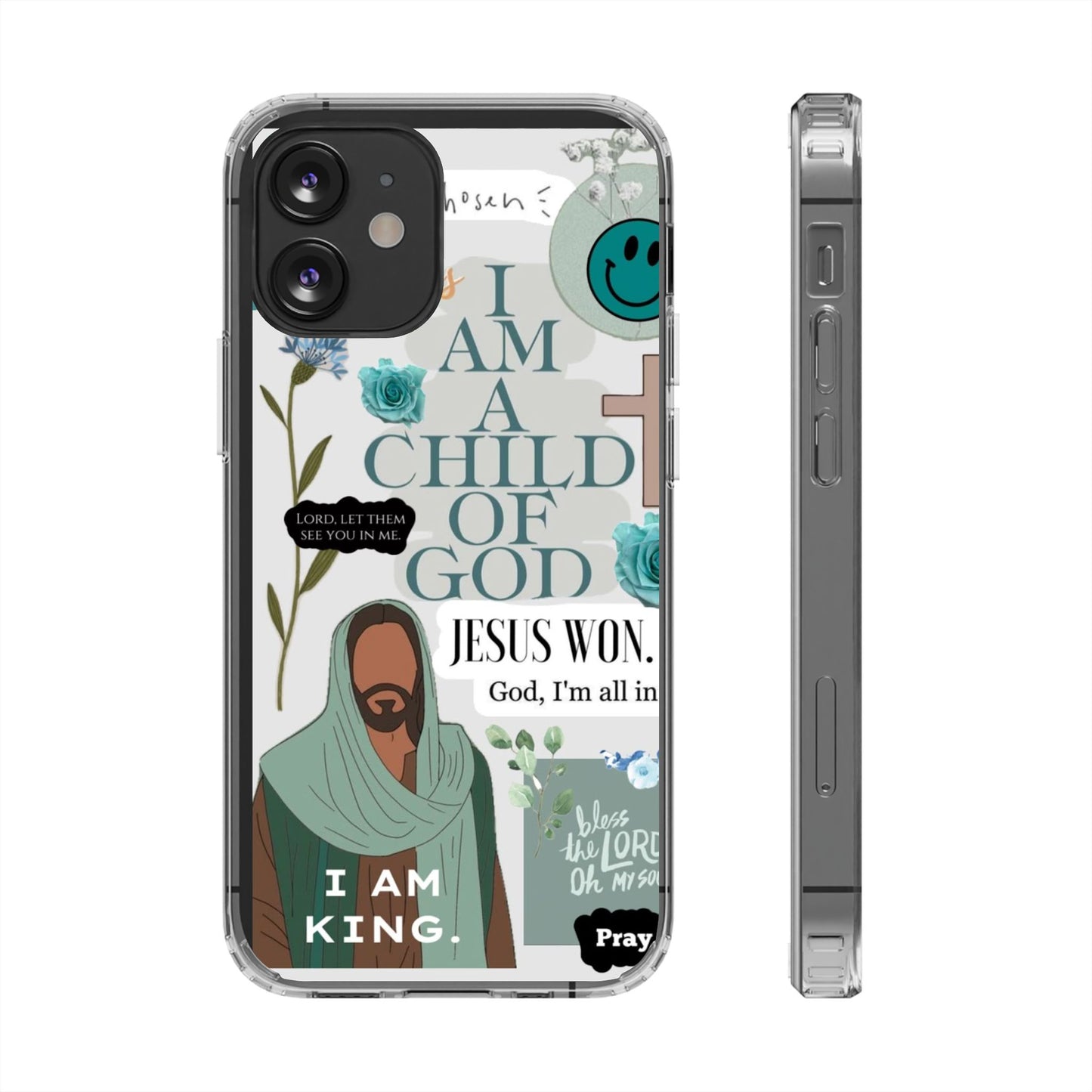 Faith-Inspired Clear Phone Case