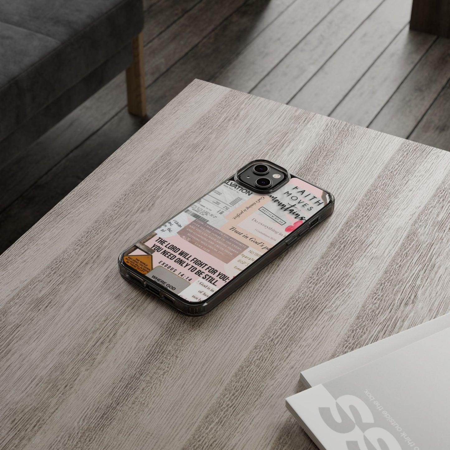 Faith-Inspired Clear Phone Case