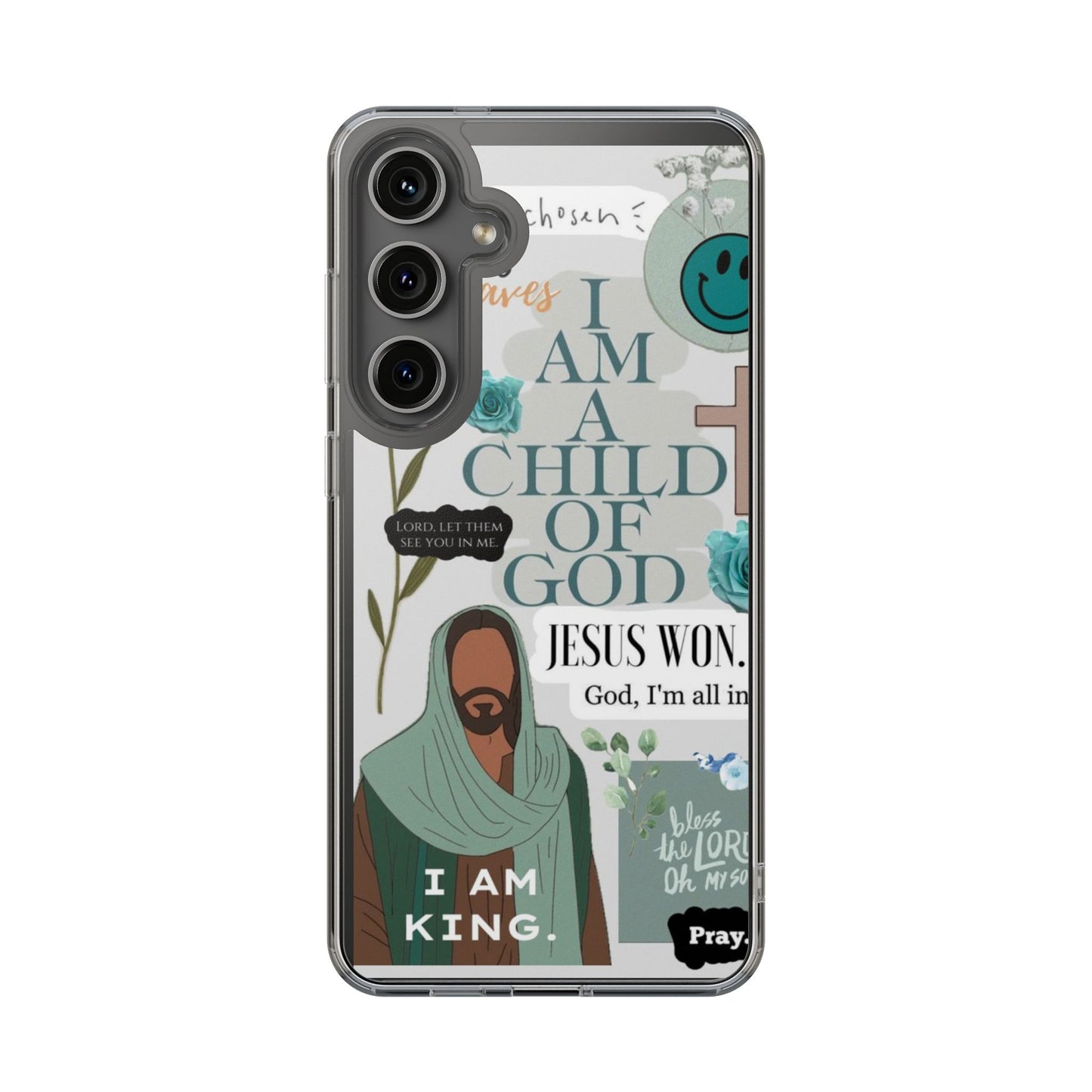 Faith-Inspired Clear Phone Case