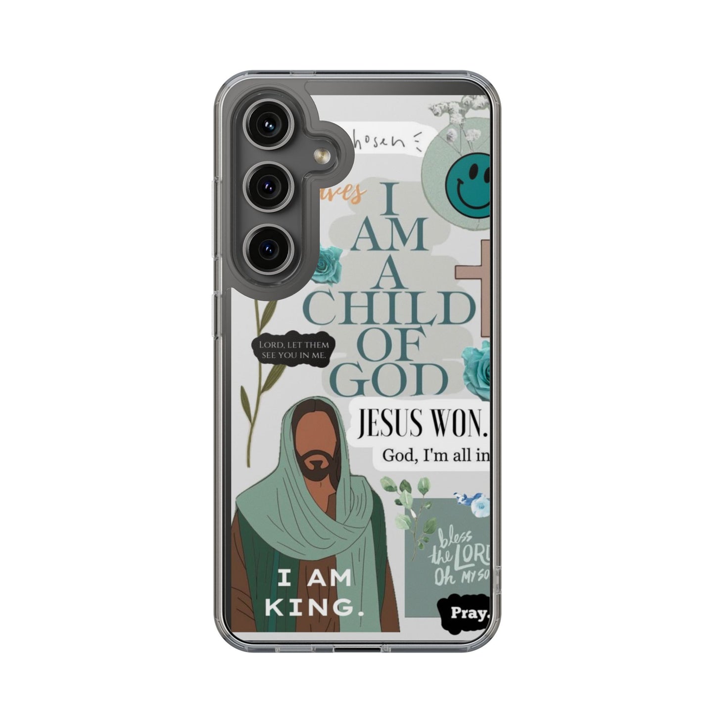 Faith-Inspired Clear Phone Case