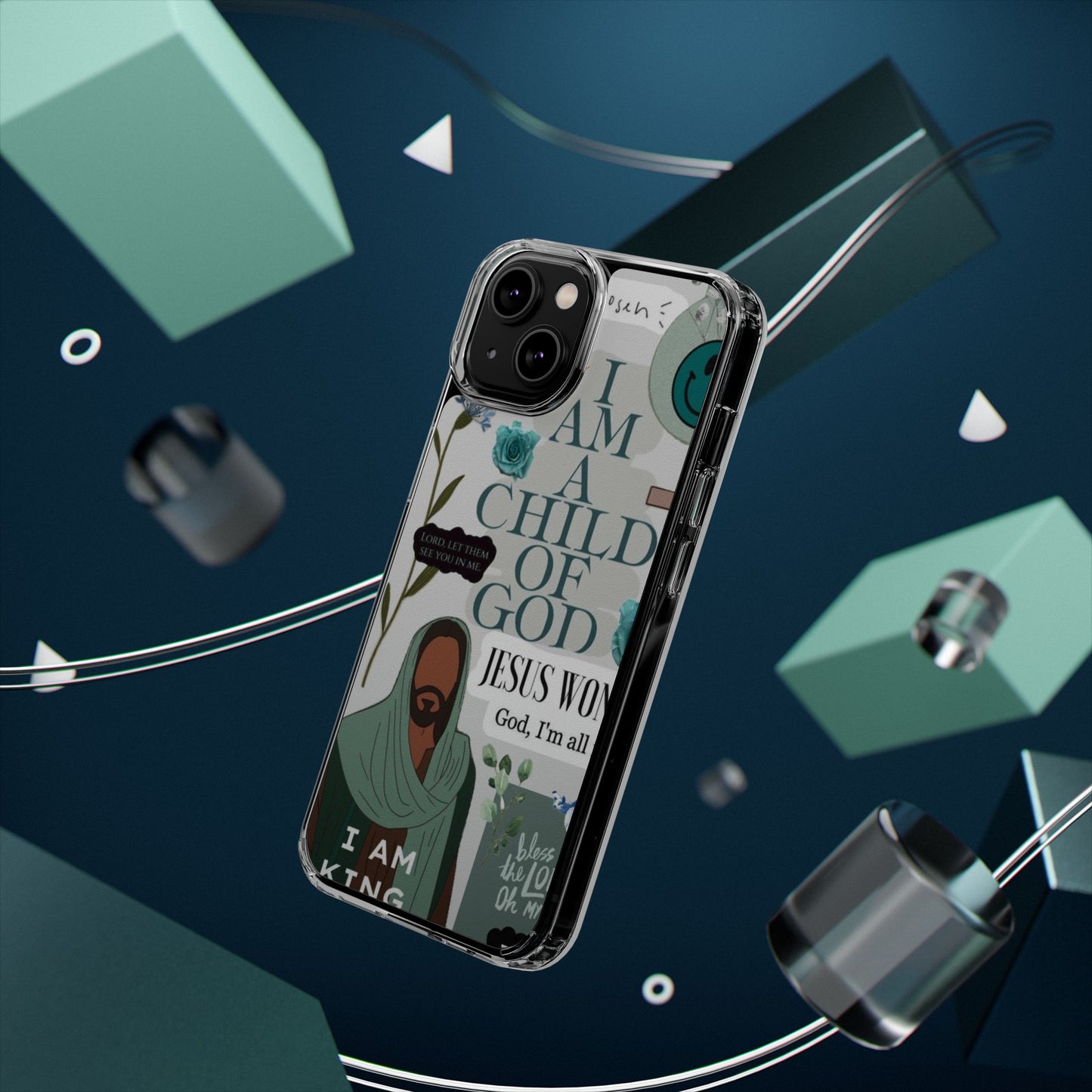 Faith-Inspired Clear Phone Case
