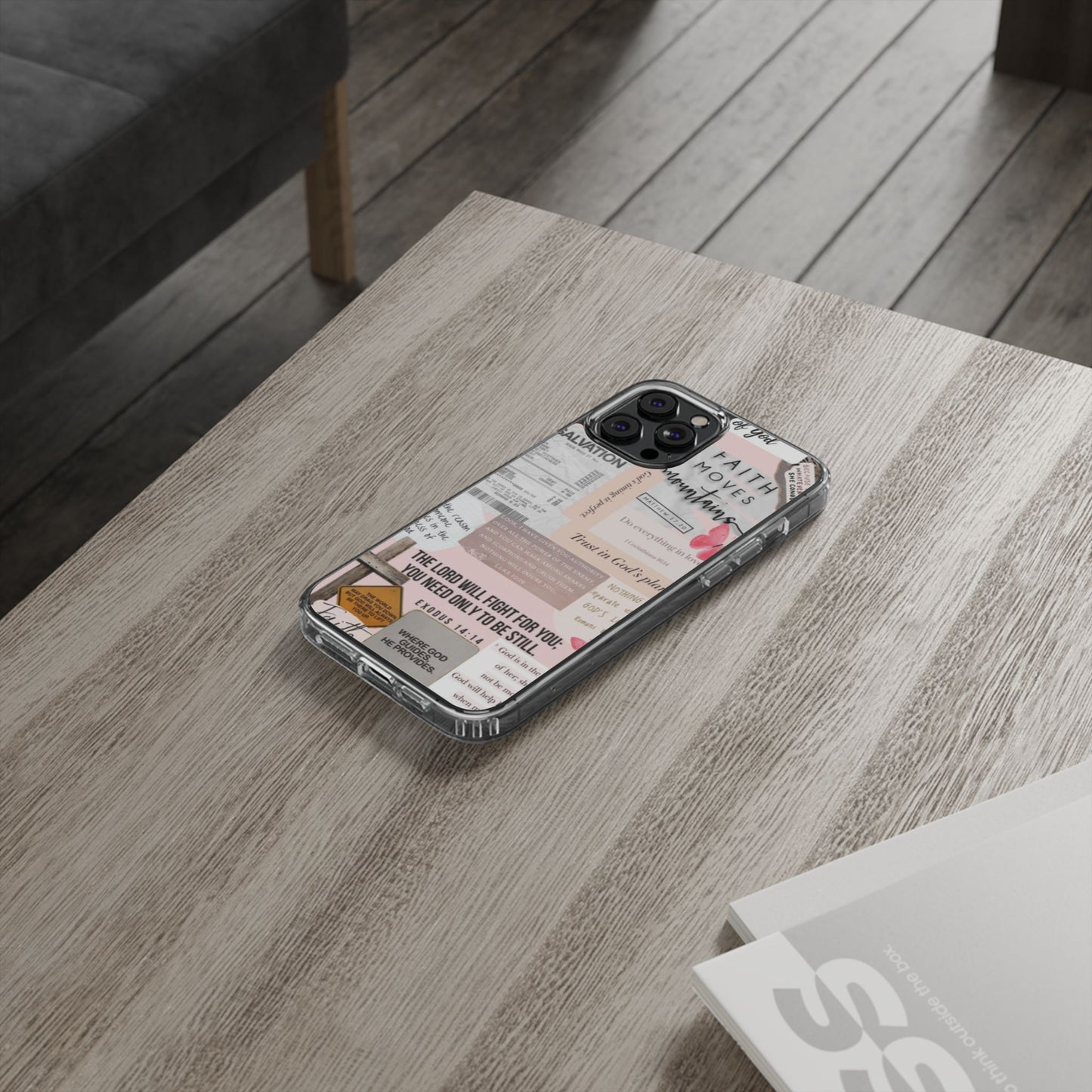 Faith-Inspired Clear Phone Case