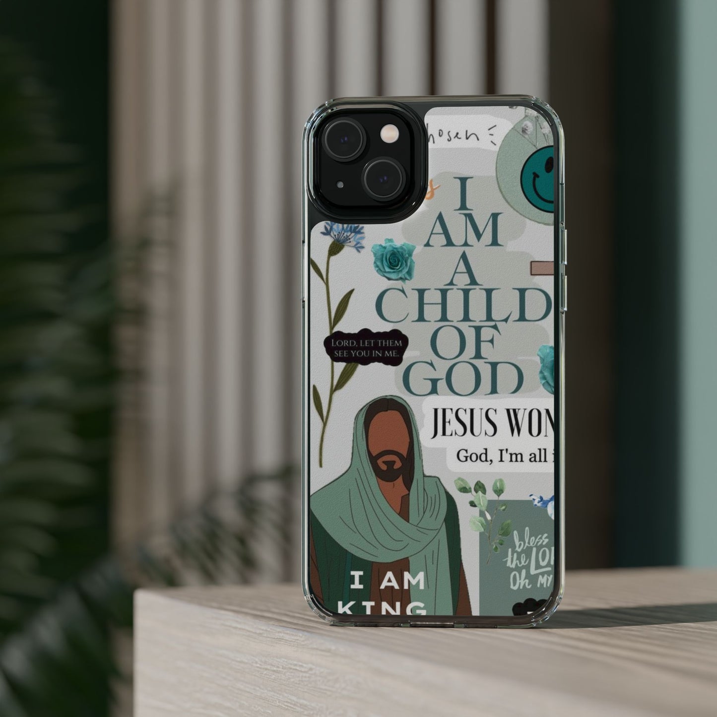 Faith-Inspired Clear Phone Case