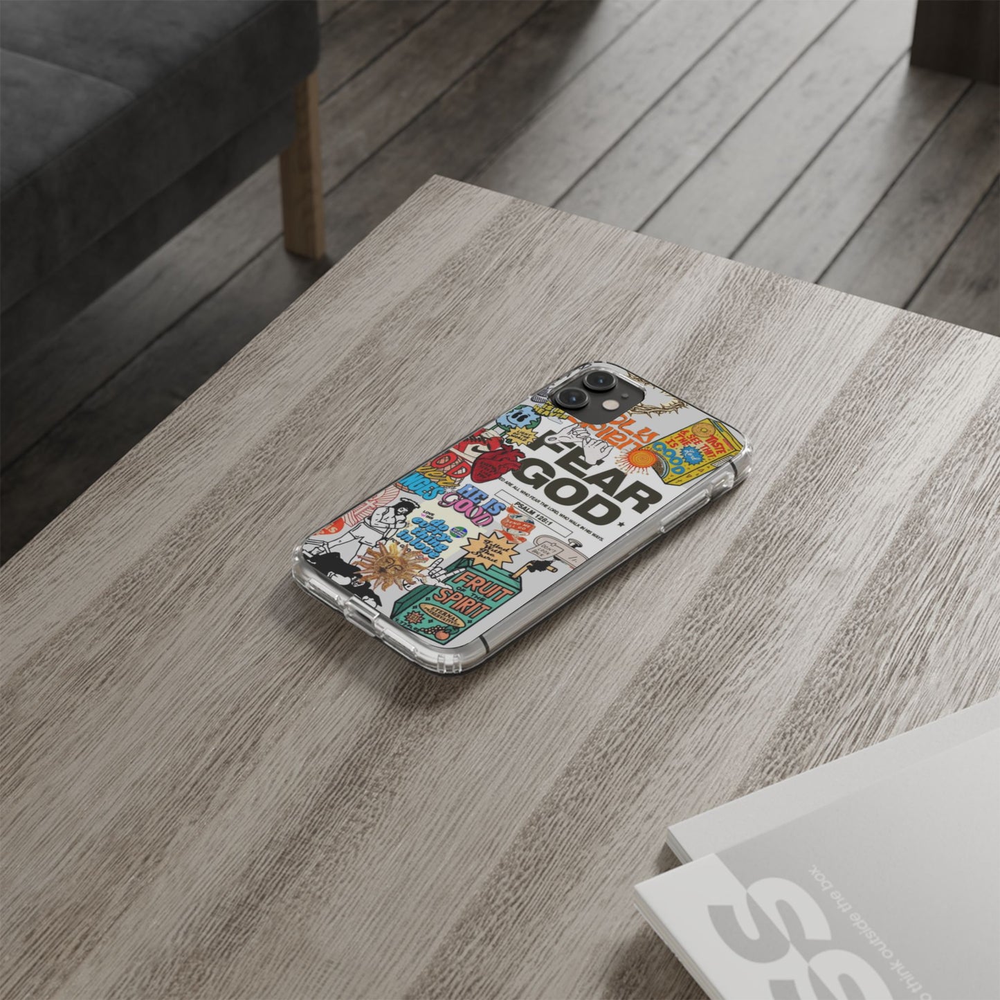 Faith-Inspired Clear Phone Case