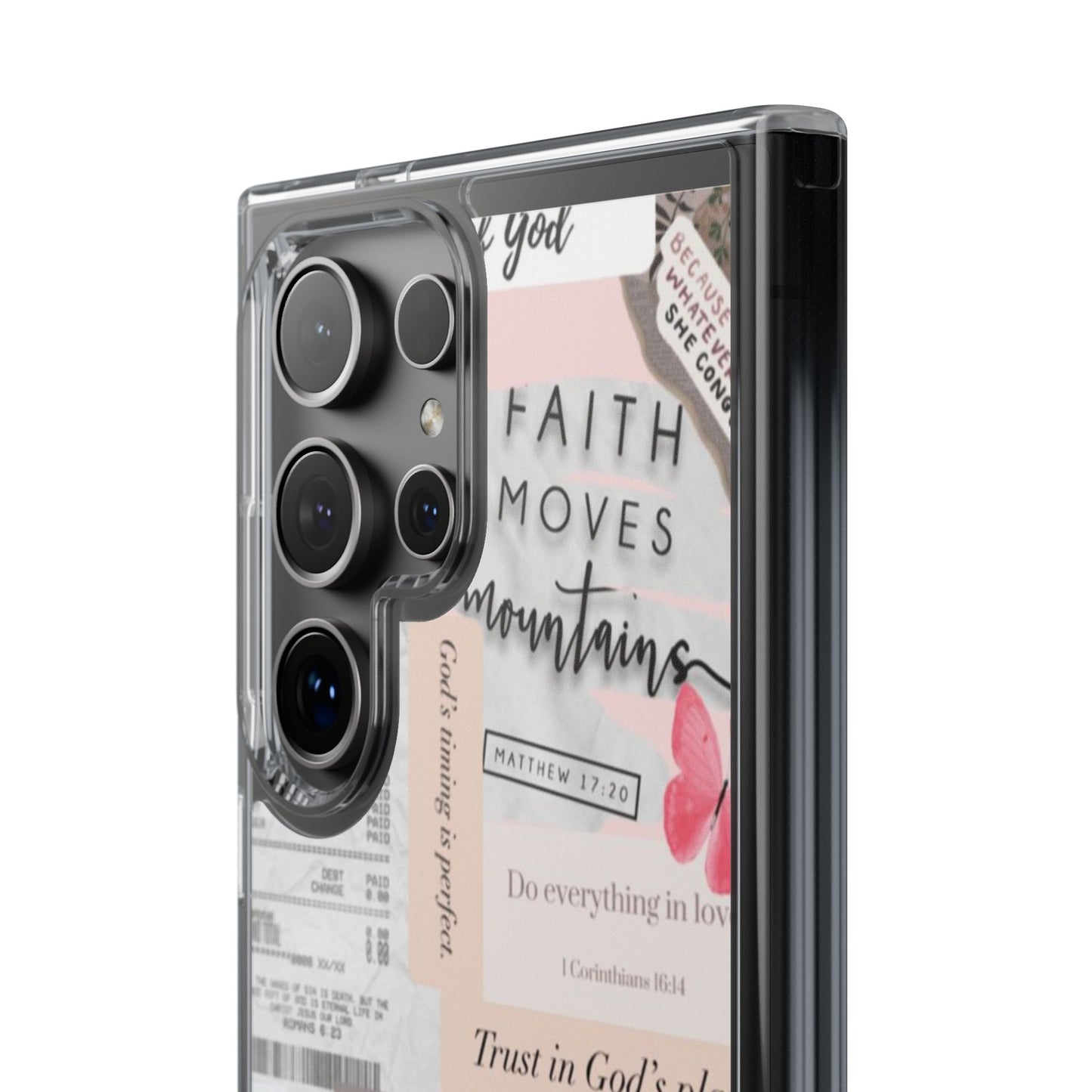 Faith-Inspired Clear Phone Case